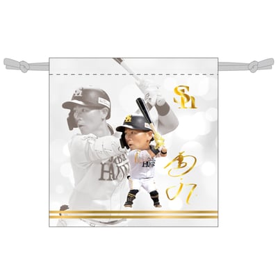 【受注生産】(L) 中村晃選手引退記念 巾着 デフォルメVer.（受注期間 2026年10月26日13:00まで）