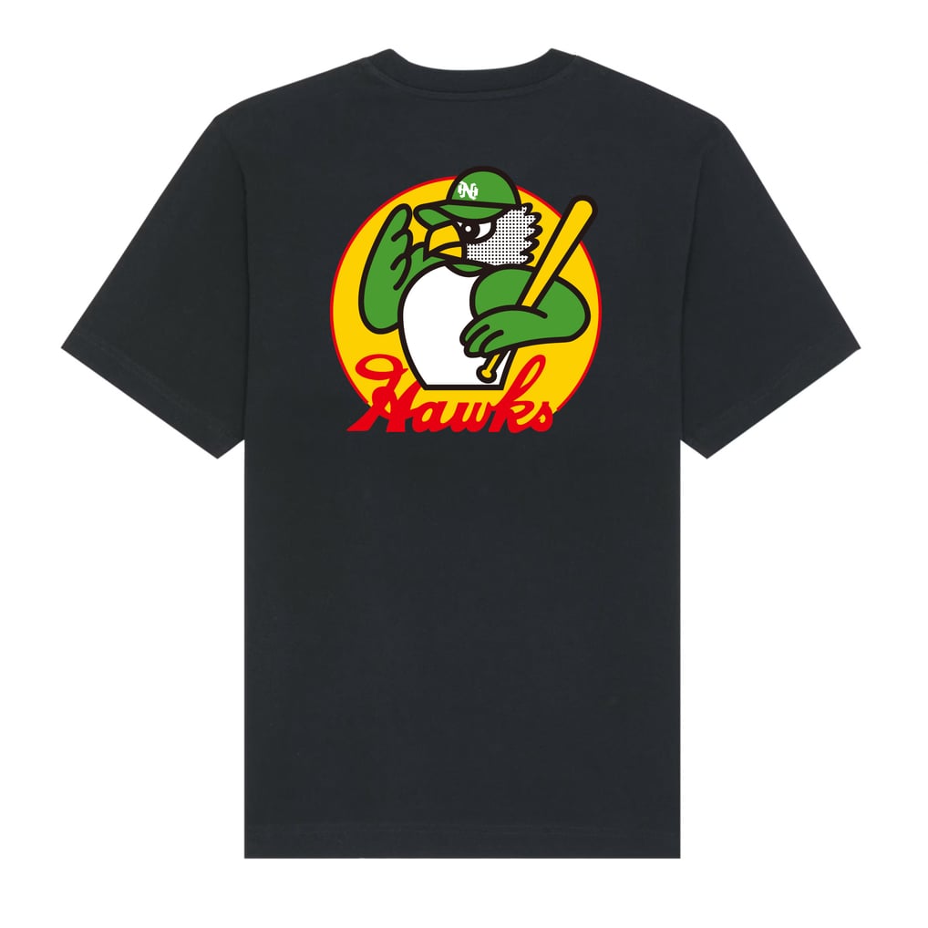 南海ホークス オーガニックコットンTシャツ Black