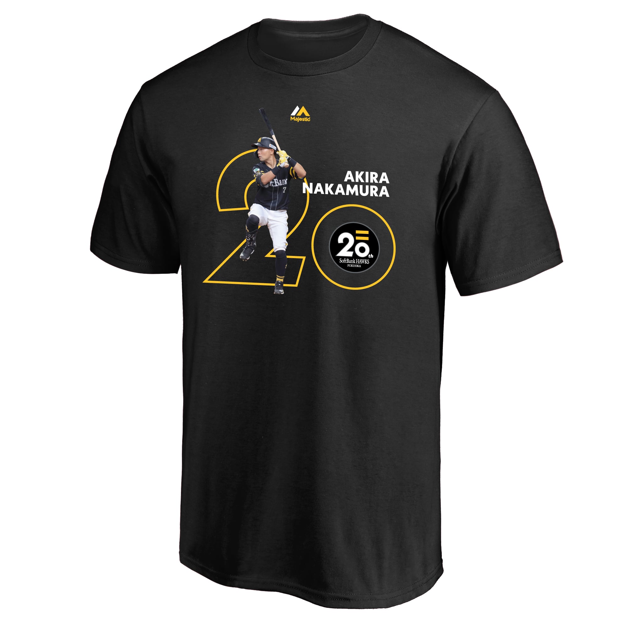チャリティ]福岡ソフトバンクホークス 中村晃選手 練習用Tシャツ 