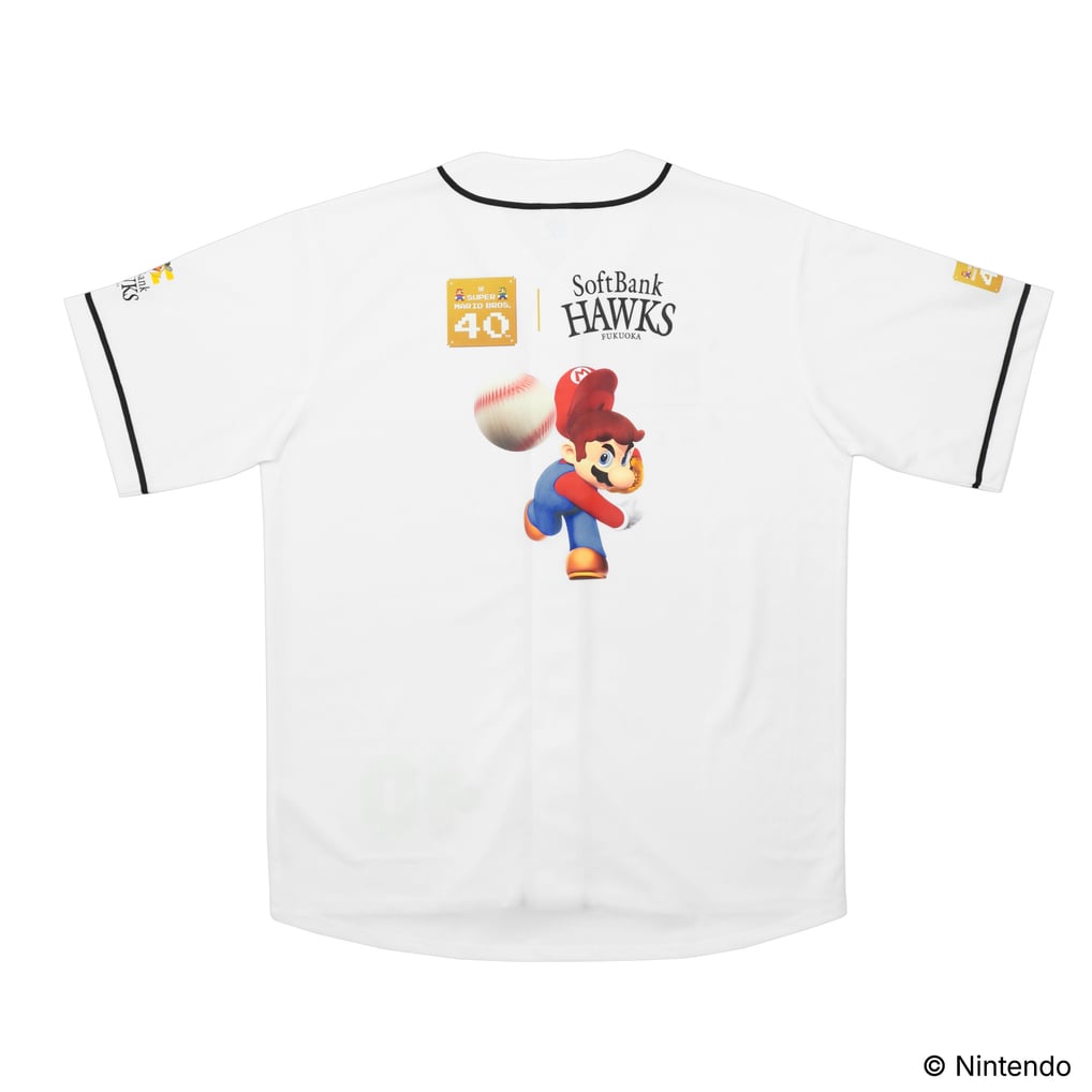 数量限定】スーパーマリオブラザーズ40周年×プロ野球12球団 ベース 