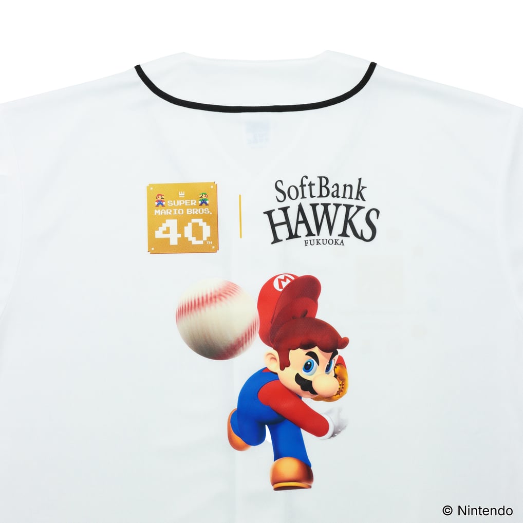 数量限定】スーパーマリオブラザーズ40周年×プロ野球12球団 ベース 