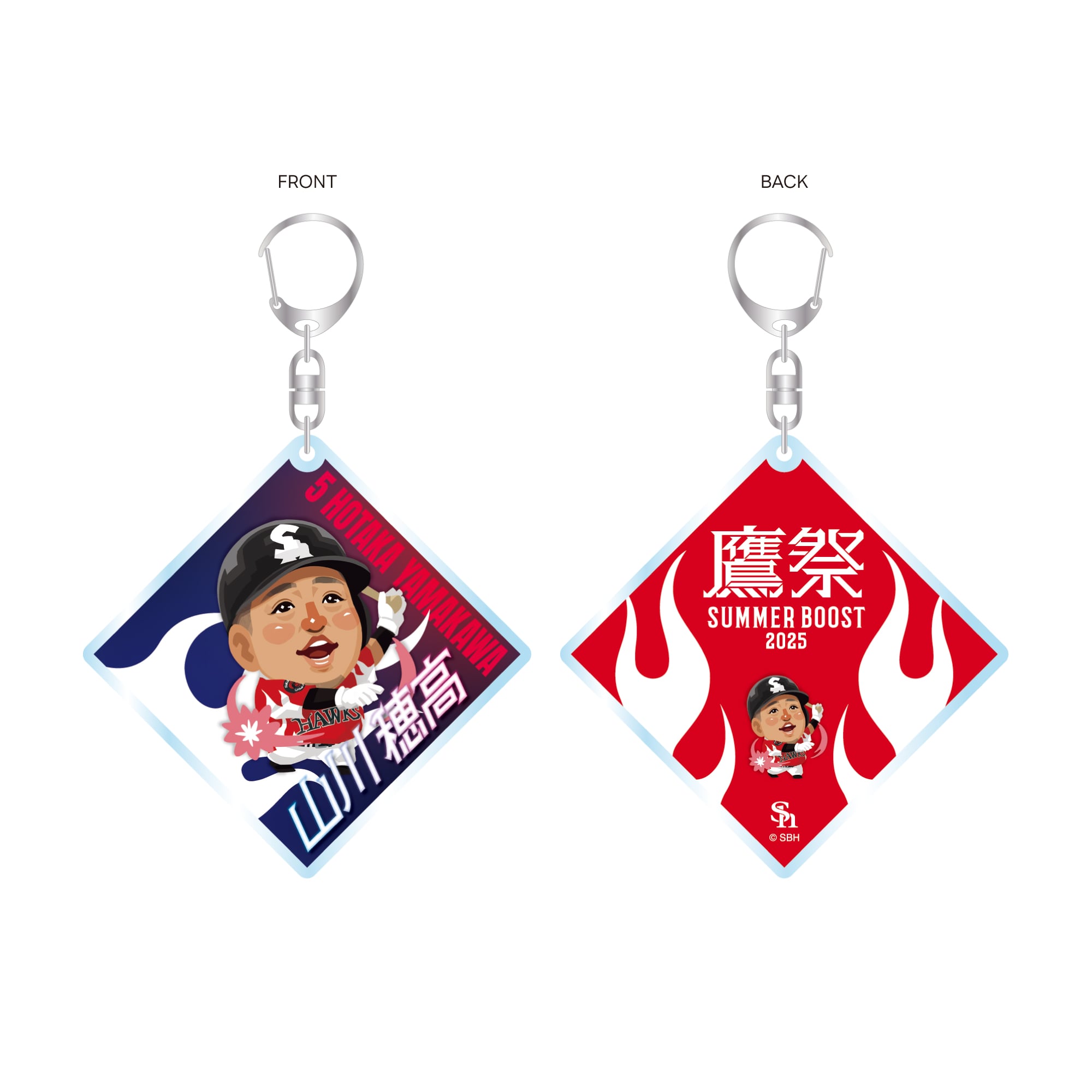 鷹祭テレQコラボ キーホルダー（山川穂高）