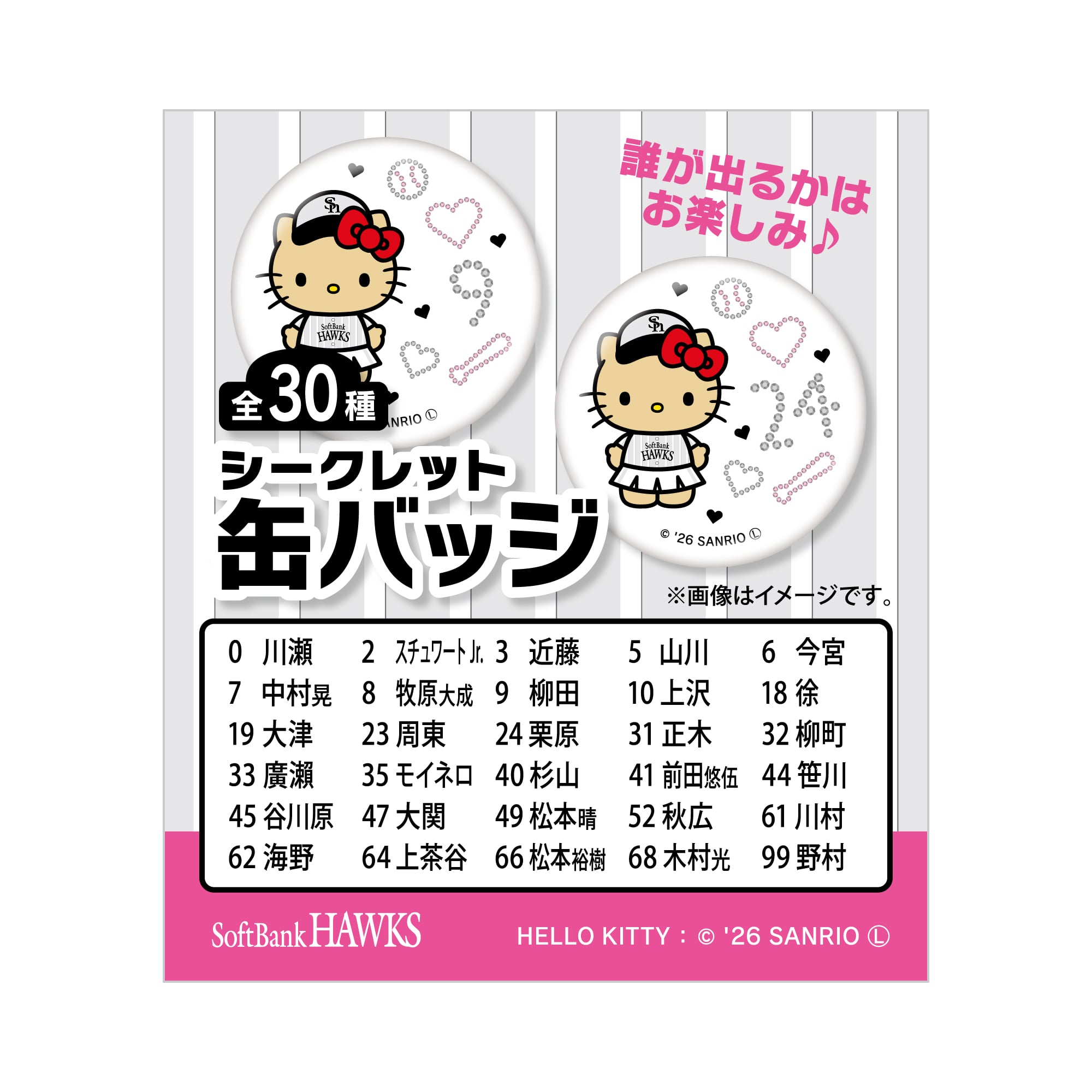 シークレット】鷹祭 SUMMER BOOST 2026 シークレット缶バッジ（日焼け 