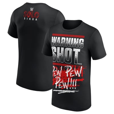 Solo Sikoa WWE Warning Shot T-Shirt - Black