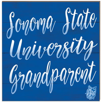 Sonoma State Seawolves 10'' x 10'' Grandparent Plaque
