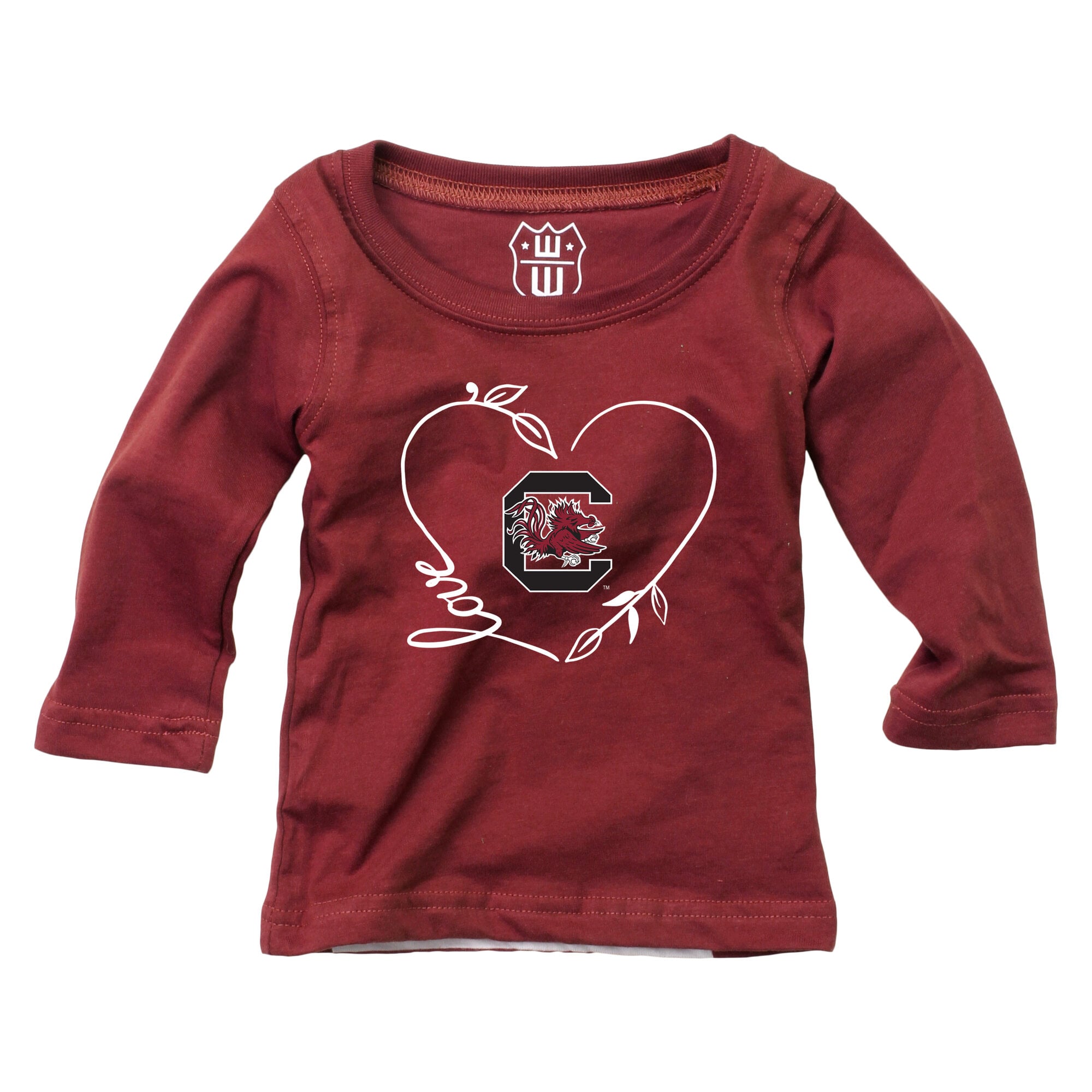 Ensemble haut à manches longues et pantalon pour bébé fille Wes & Willy Garnet South Carolina Gamecocks