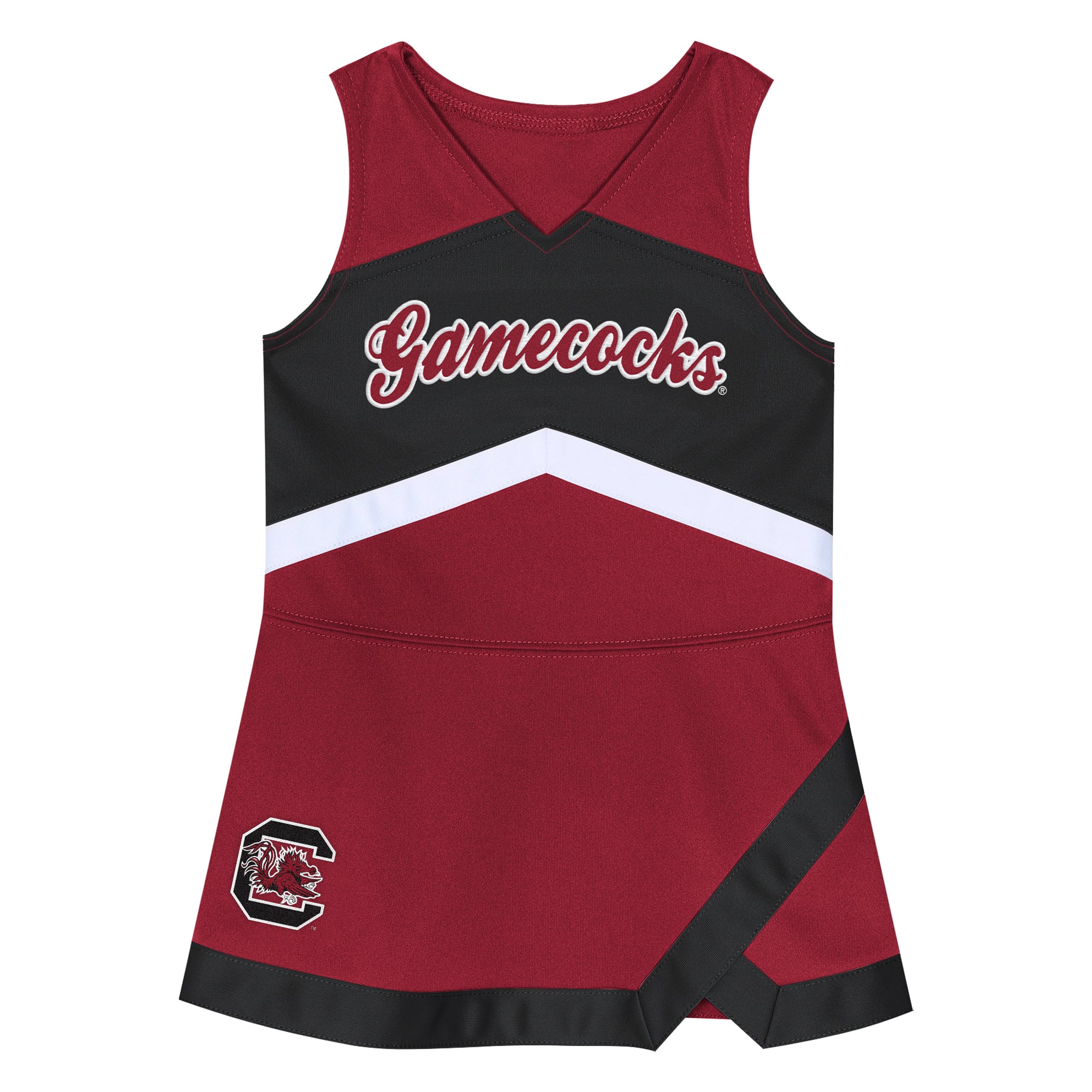 Girls Preschool Outerstuff Garnet South Carolina Gamecocks Two-Piece Cheer Captain Jumper Dress & Bloomers Set