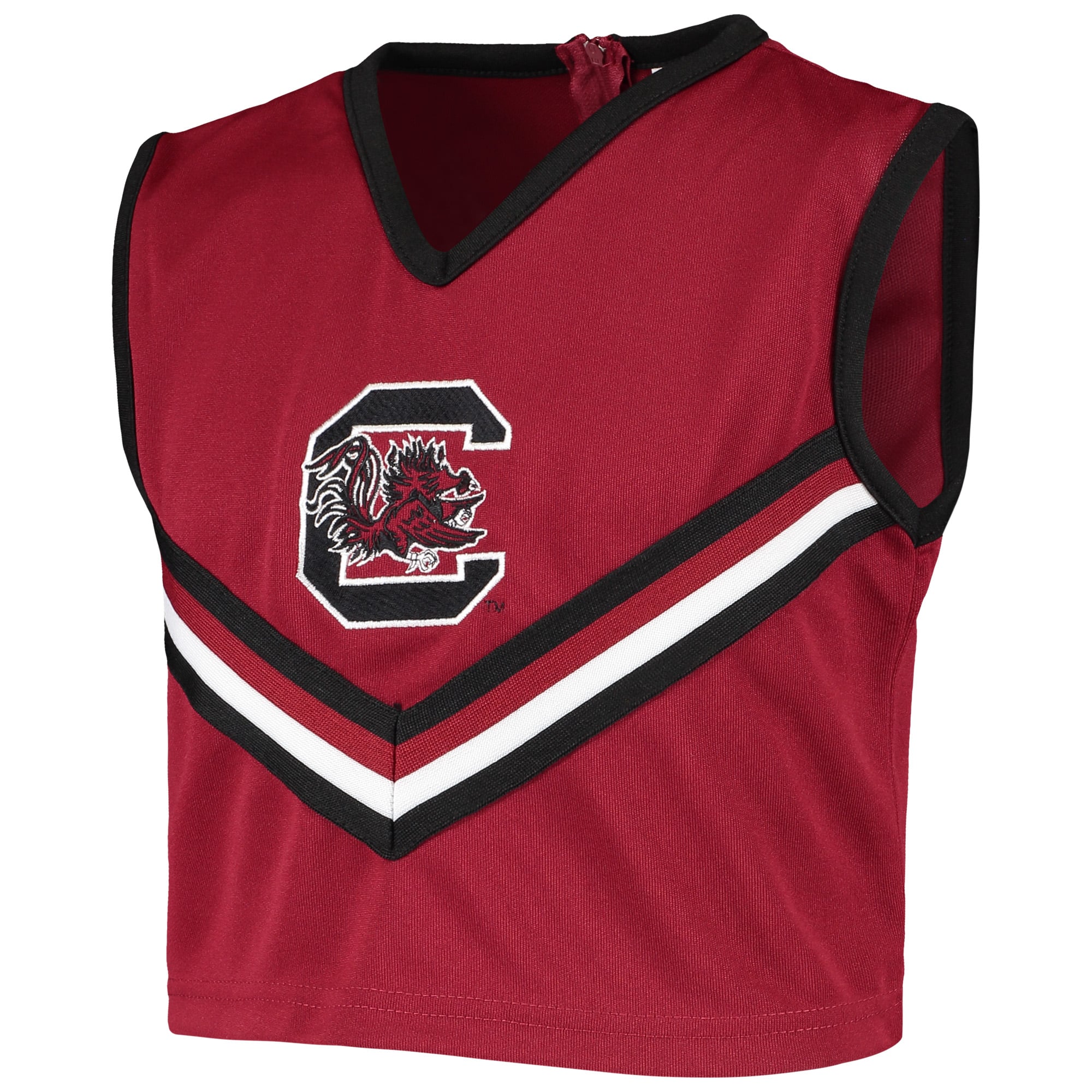 Ensemble de cheerleading deux pièces Little King Garnet South Carolina Gamecocks pour jeunes filles