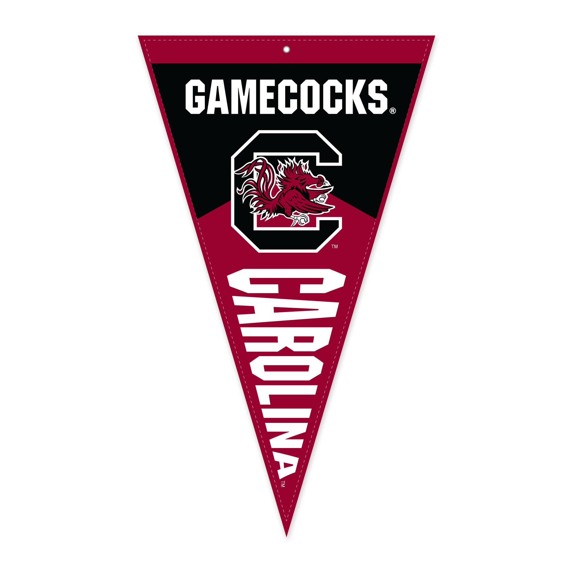 Jardine South Carolina Gamecocks 16" x 27" Pennant Shape Golf Towel with Magnetic Clip