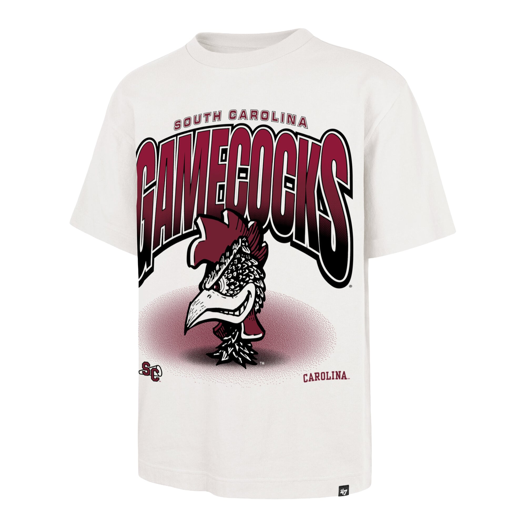 Men's '47  Cream South Carolina Gamecocks Team Flex Foundation T-Shirt