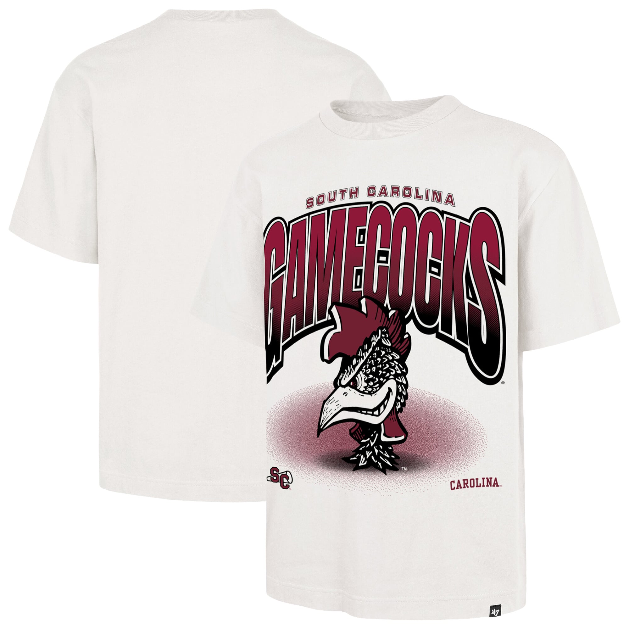 Men's '47 Cream South Carolina Gamecocks Team Flex Foundation T-Shirt