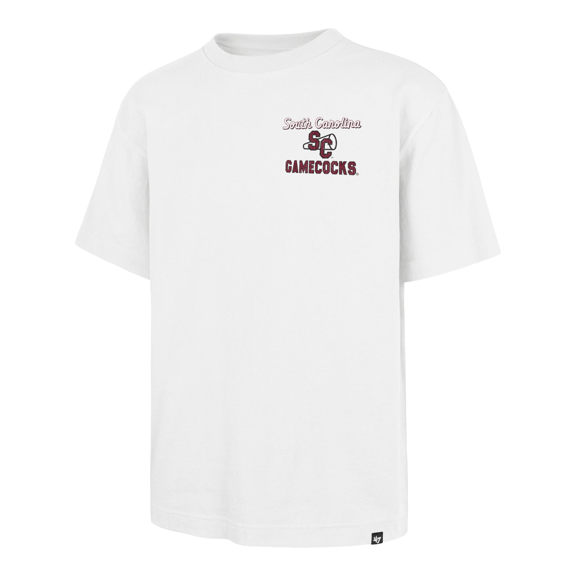 Men's '47 White South Carolina Gamecocks #1 Mascot Foundation T-Shirt