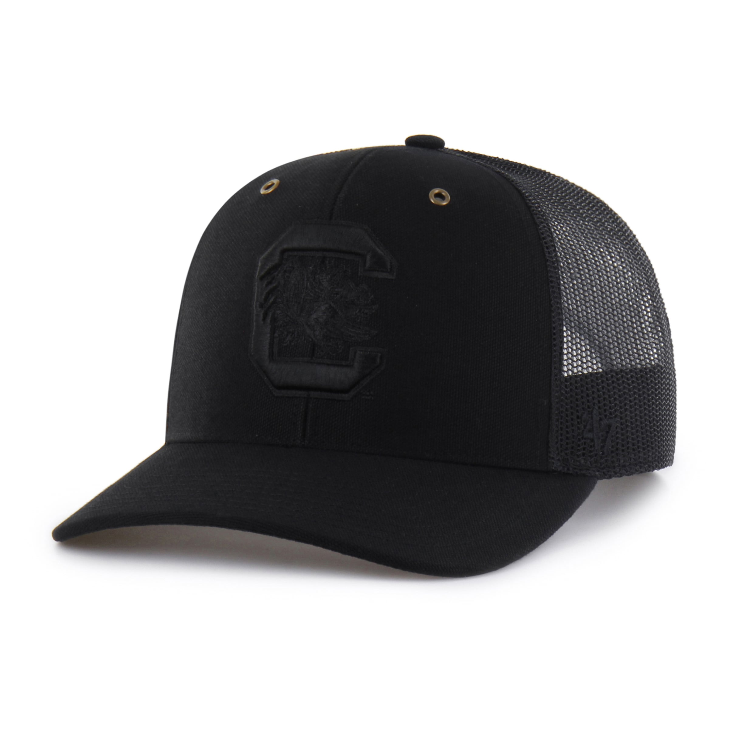 Men's Carhartt x '47 Black South Carolina Gamecocks Trucker Adjustable Hat