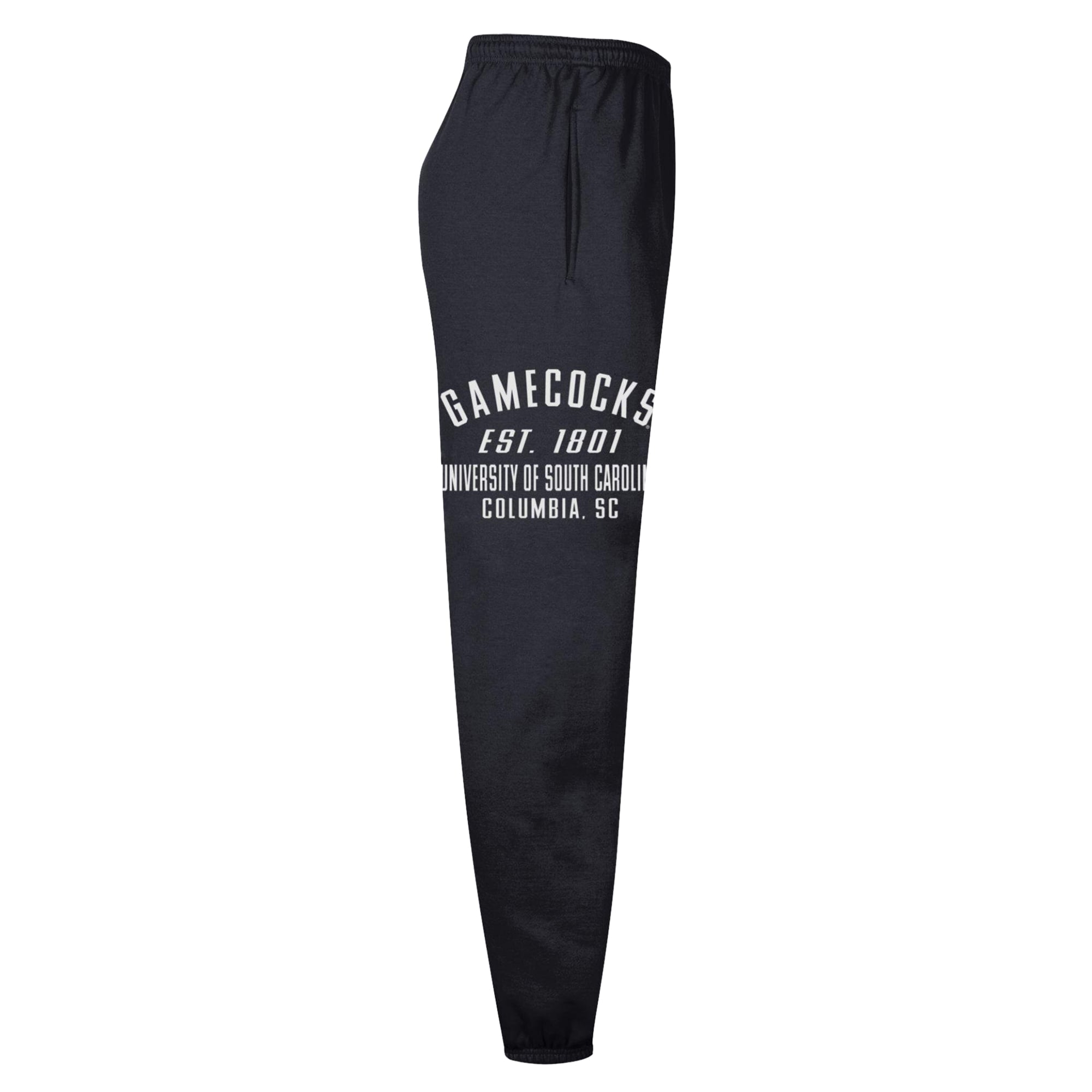 Men's Champion Black South Carolina Gamecocks Powerblend Banded Fleece Sweatpants