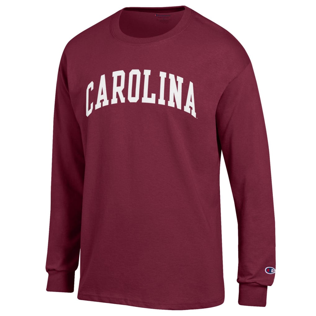 Men's Champion Garnet South Carolina Gamecocks Basic Arch Long Sleeve T ...