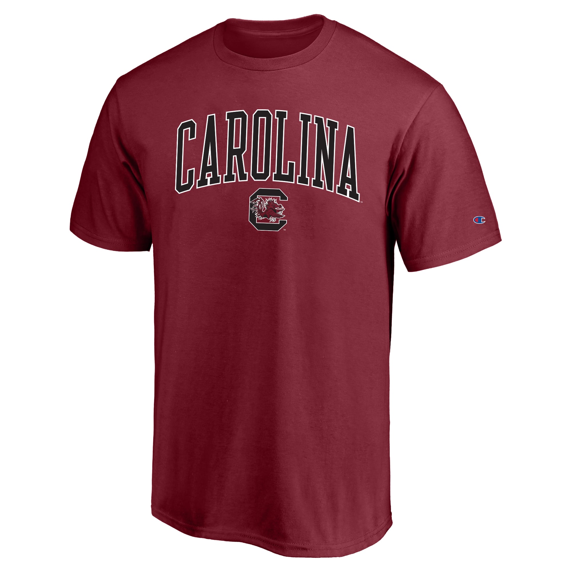 T-shirt Champion Garnet South Carolina Gamecocks Grandes Tailles avec logo Arch Over