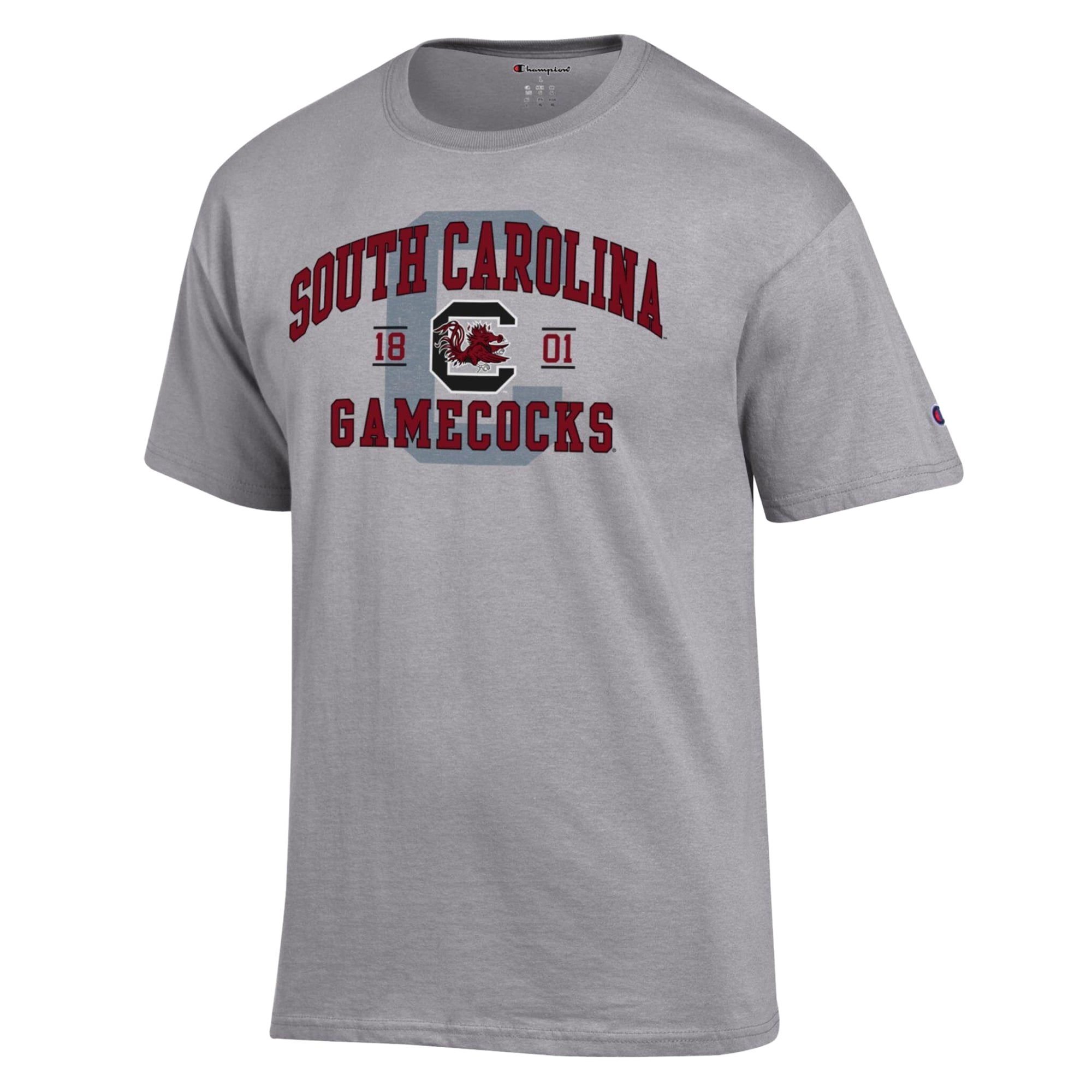 Men's Champion Heather Gray South Carolina Gamecocks Varsity T-Shirt