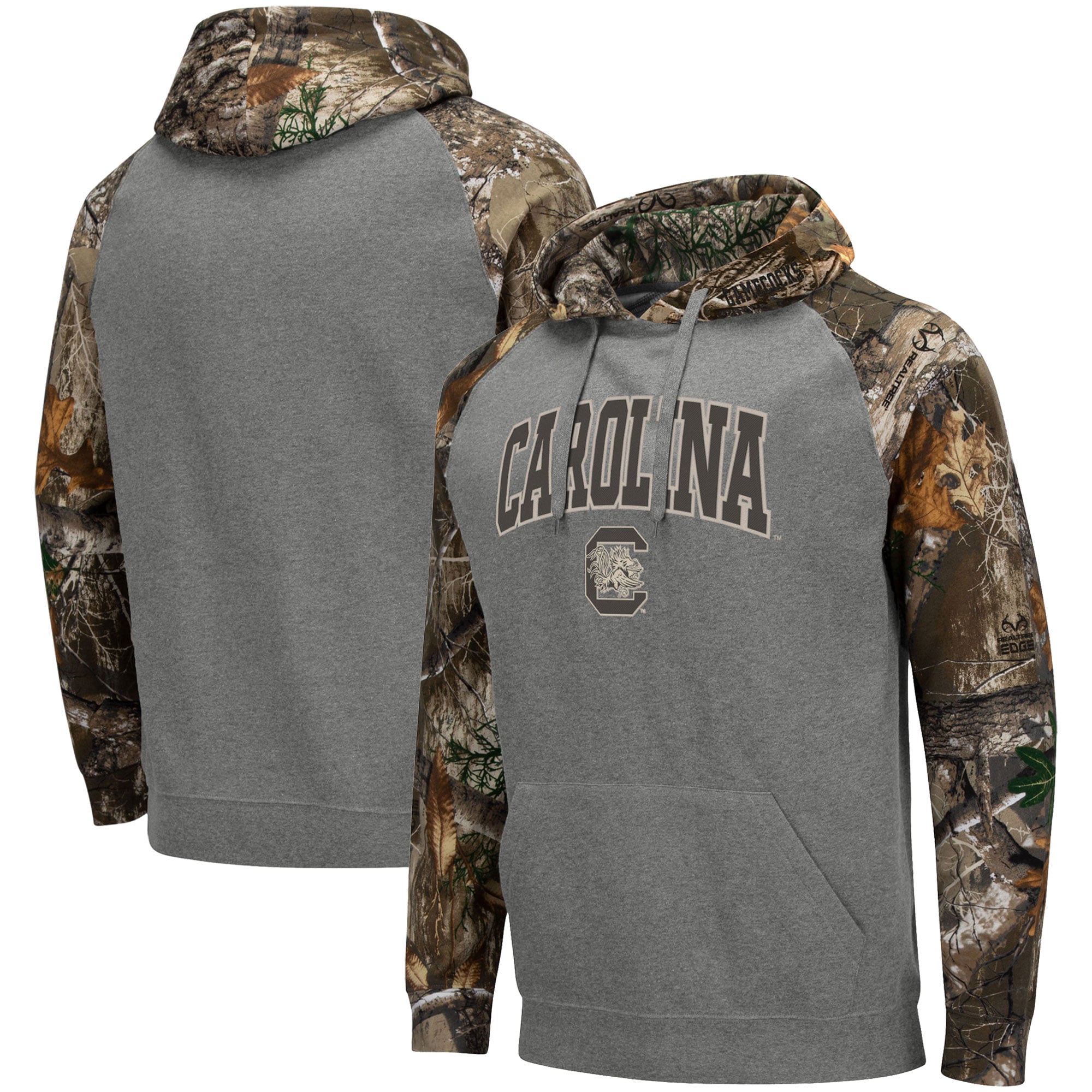 Men's Colosseum Charcoal/Realtree Camo South Carolina Gamecocks