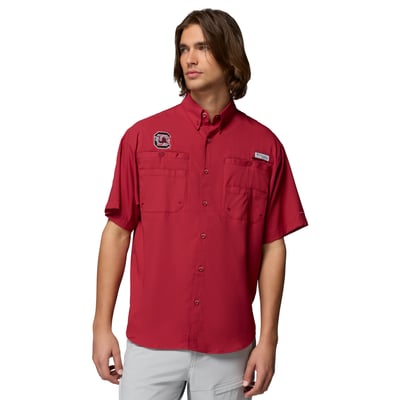 South Carolina Gamecocks Columbia PFG Tamiami Shirt - Garnet