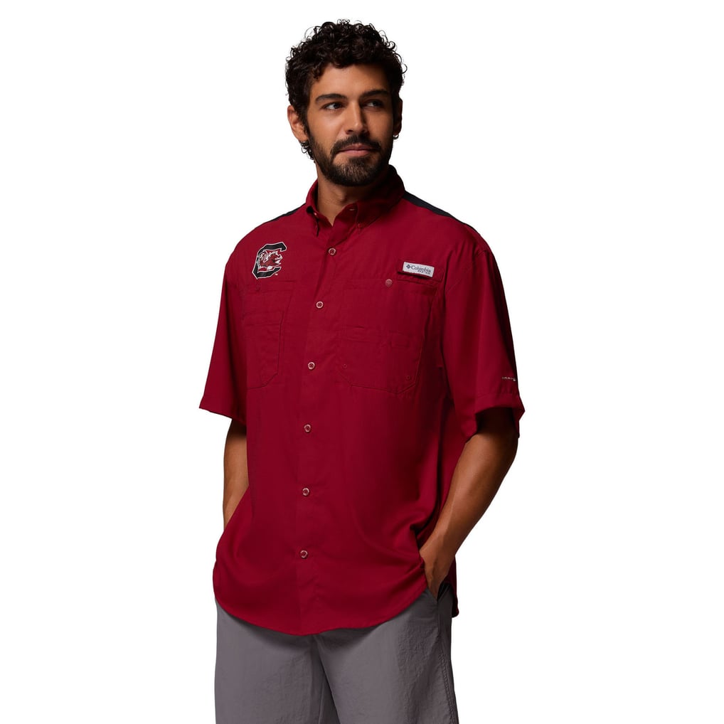 Men's Columbia Garnet South Carolina Gamecocks Tamiami Colorblock Omni ...
