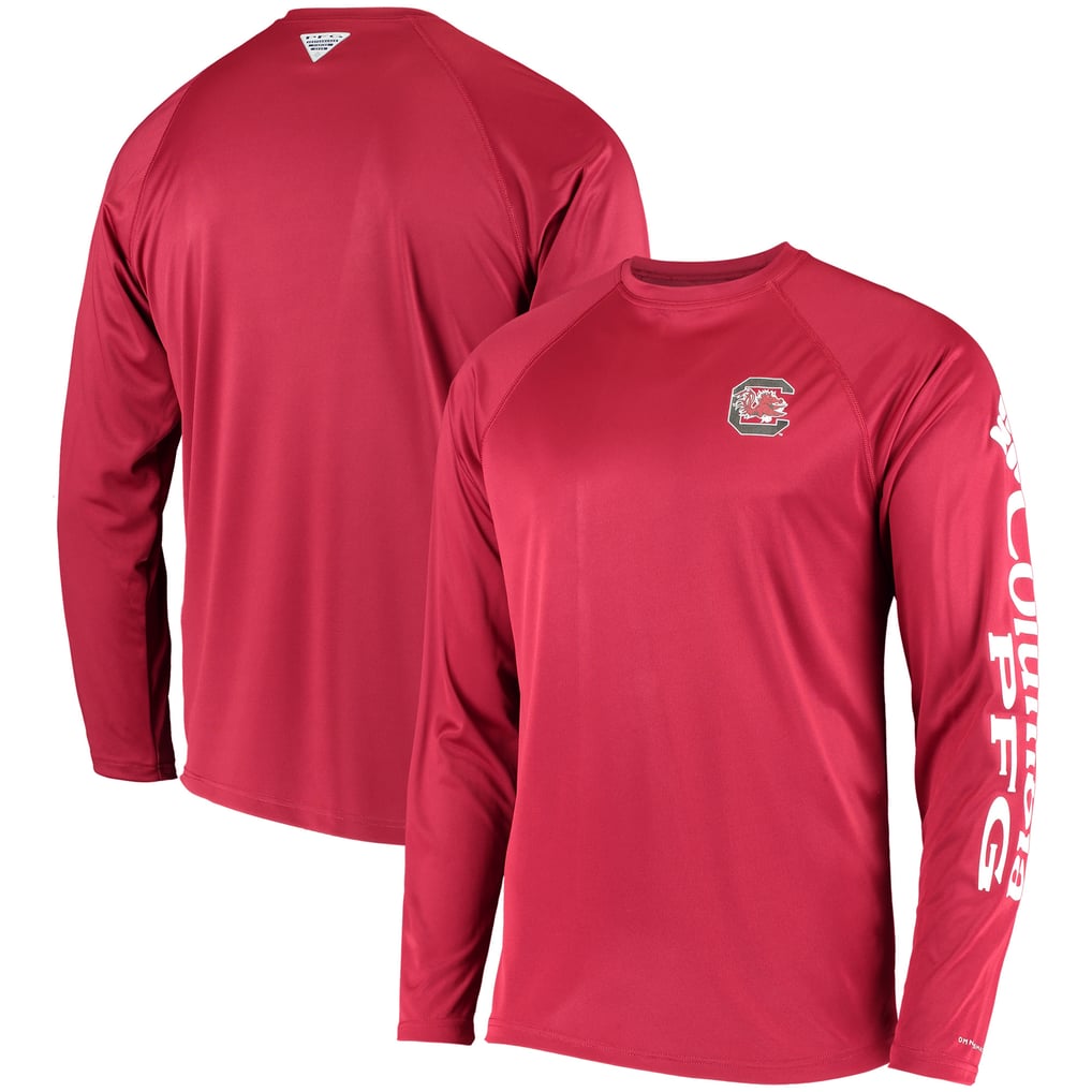 South Carolina Gamecocks Columbia Terminal Tackle Omni-Shade Raglan Long Sleeve T-Shirt - Garnet