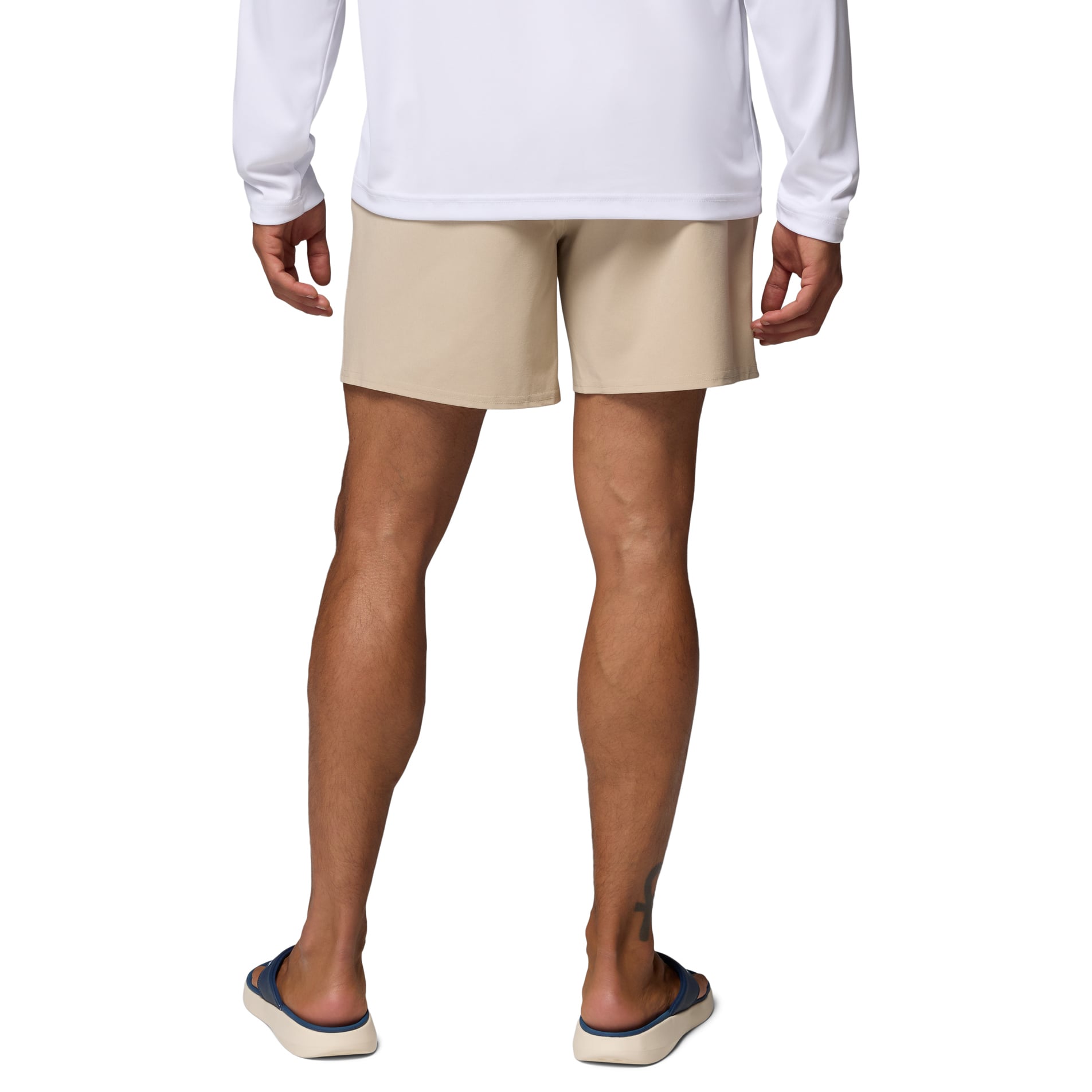 Men's Columbia Natural South Carolina Gamecocks PFG Terminal Roamer™ Omni-Shade™ Stretch Shorts