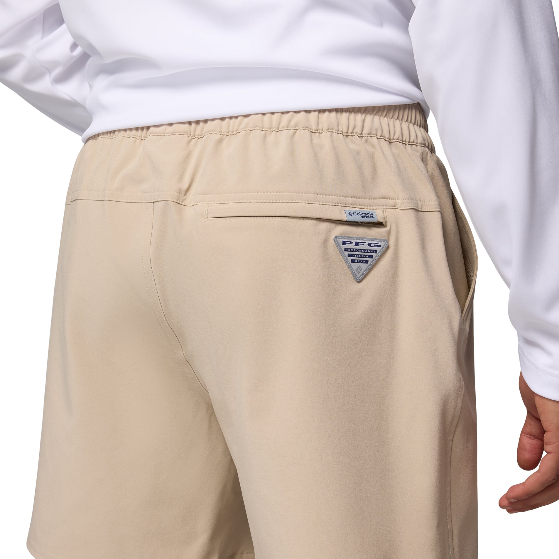 Men's Columbia Natural South Carolina Gamecocks PFG Terminal Roamer™ Omni-Shade™ Stretch Shorts