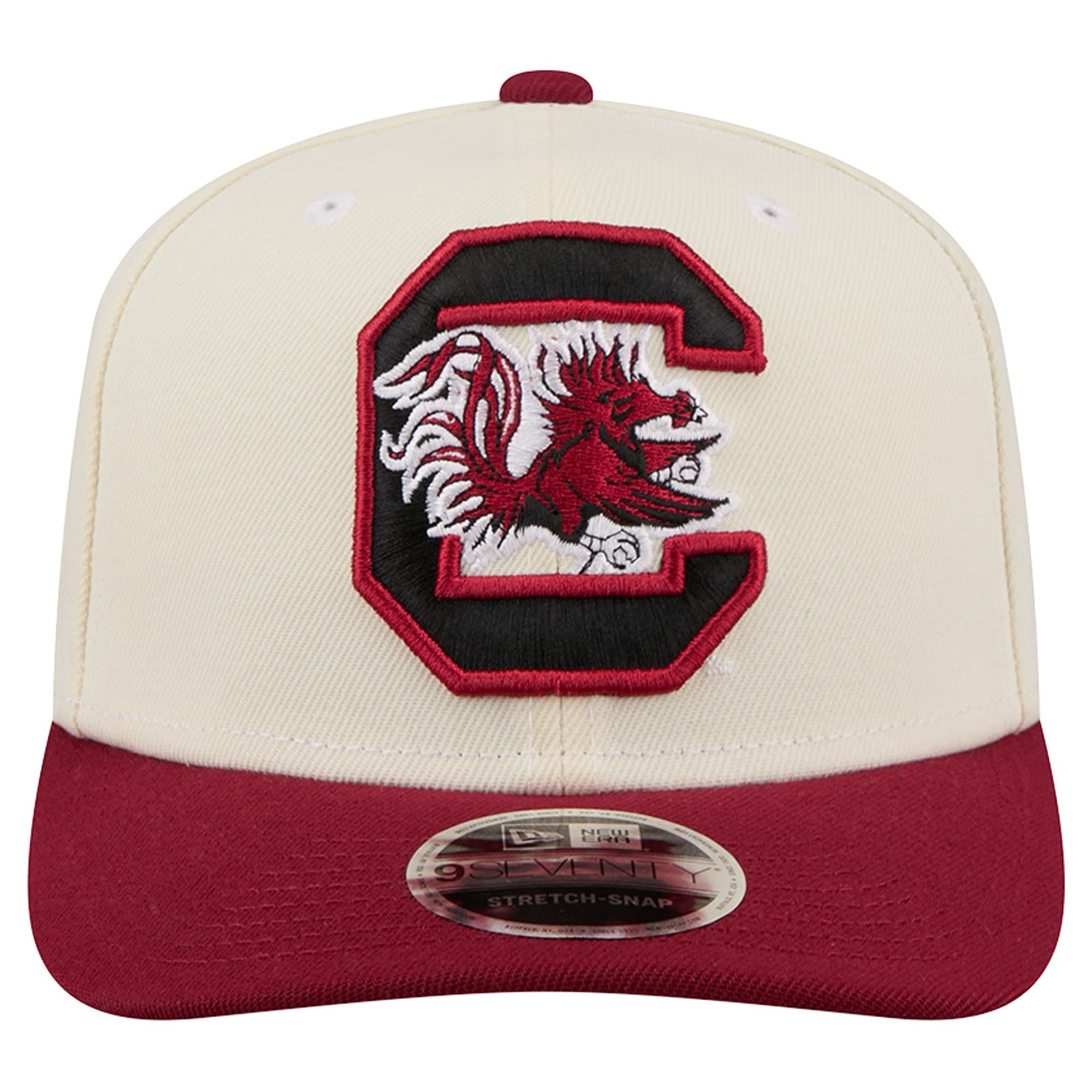 Men's New Era Cream/Garnet South Carolina Gamecocks America's 250th 9SEVENTY Adjustable Hat