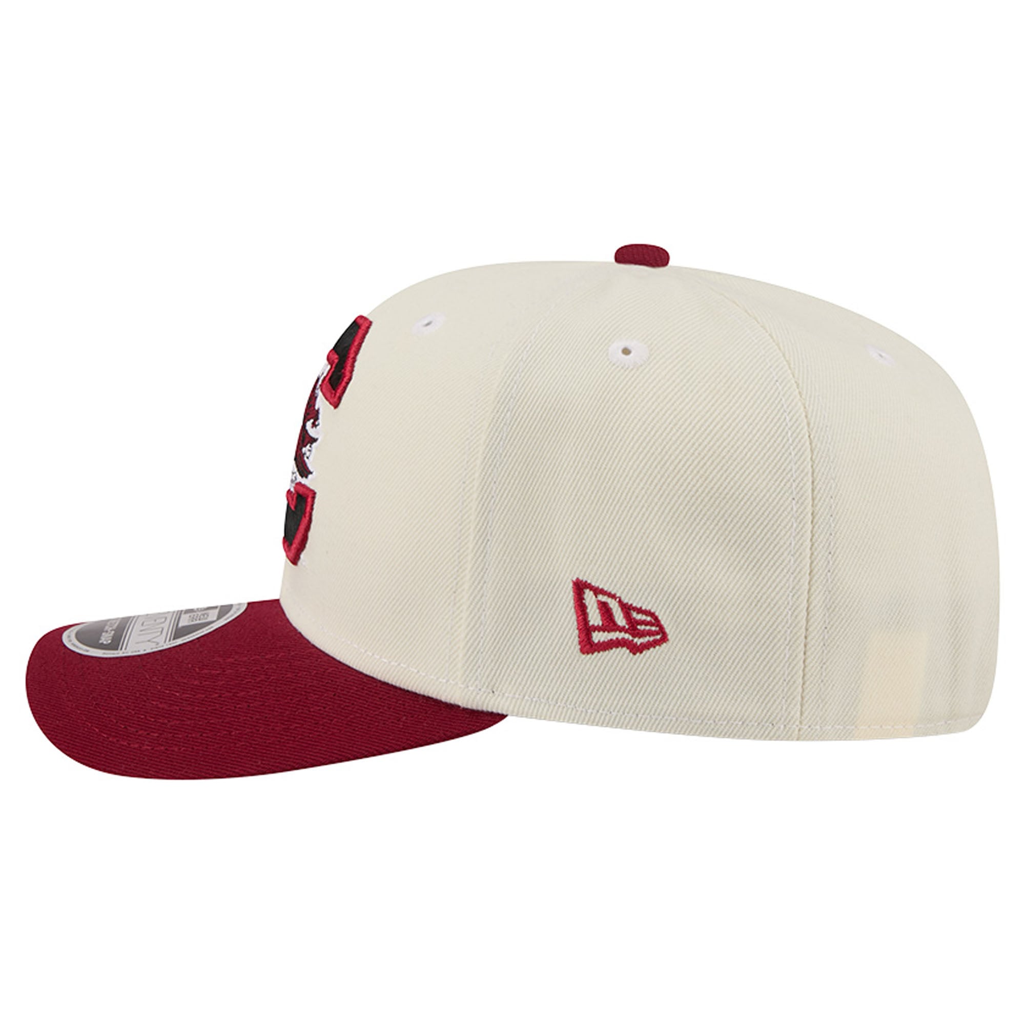 Men's New Era Cream/Garnet South Carolina Gamecocks America's 250th 9SEVENTY Adjustable Hat