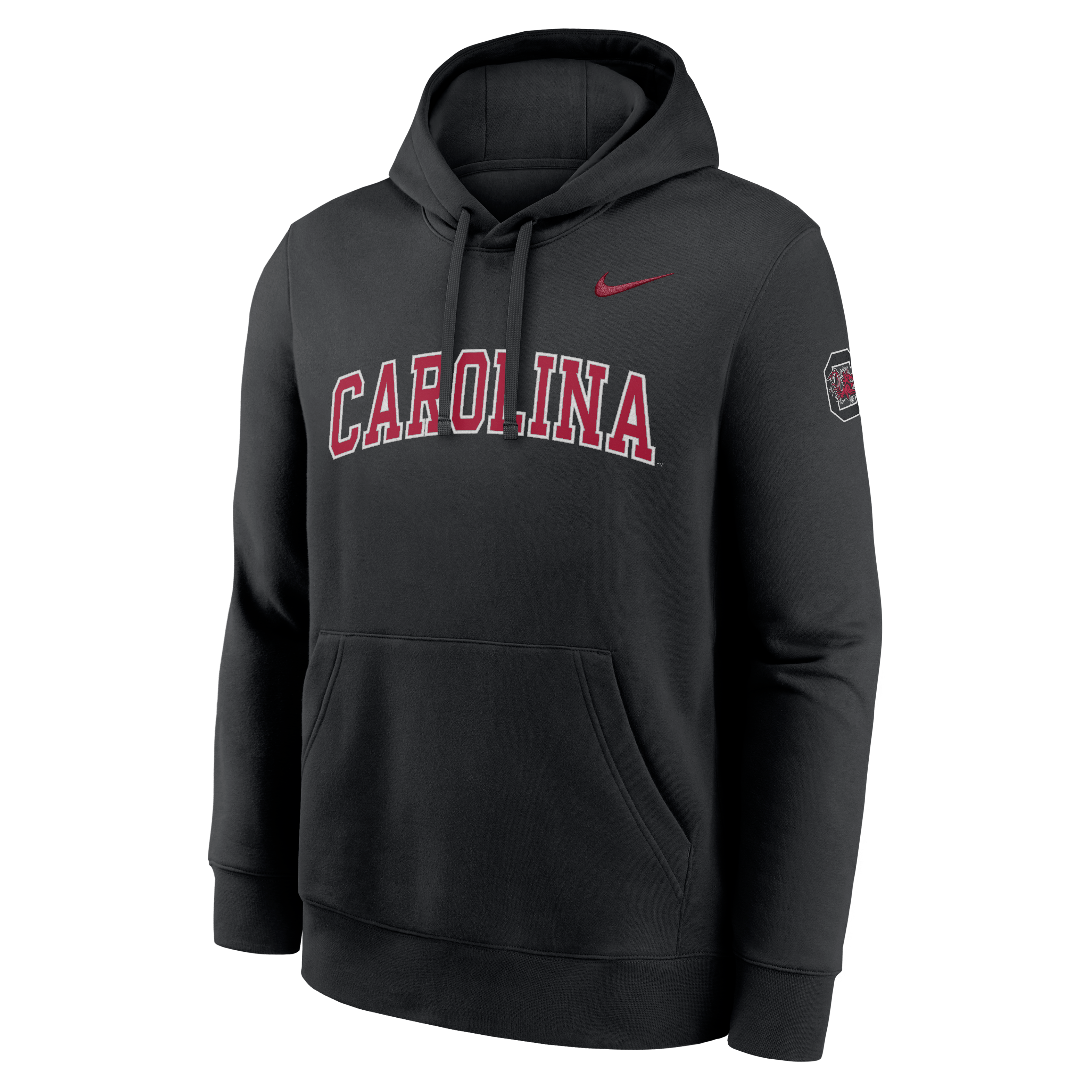 Sweat à capuche en polaire Nike noir pour homme, South Carolina Gamecocks Club