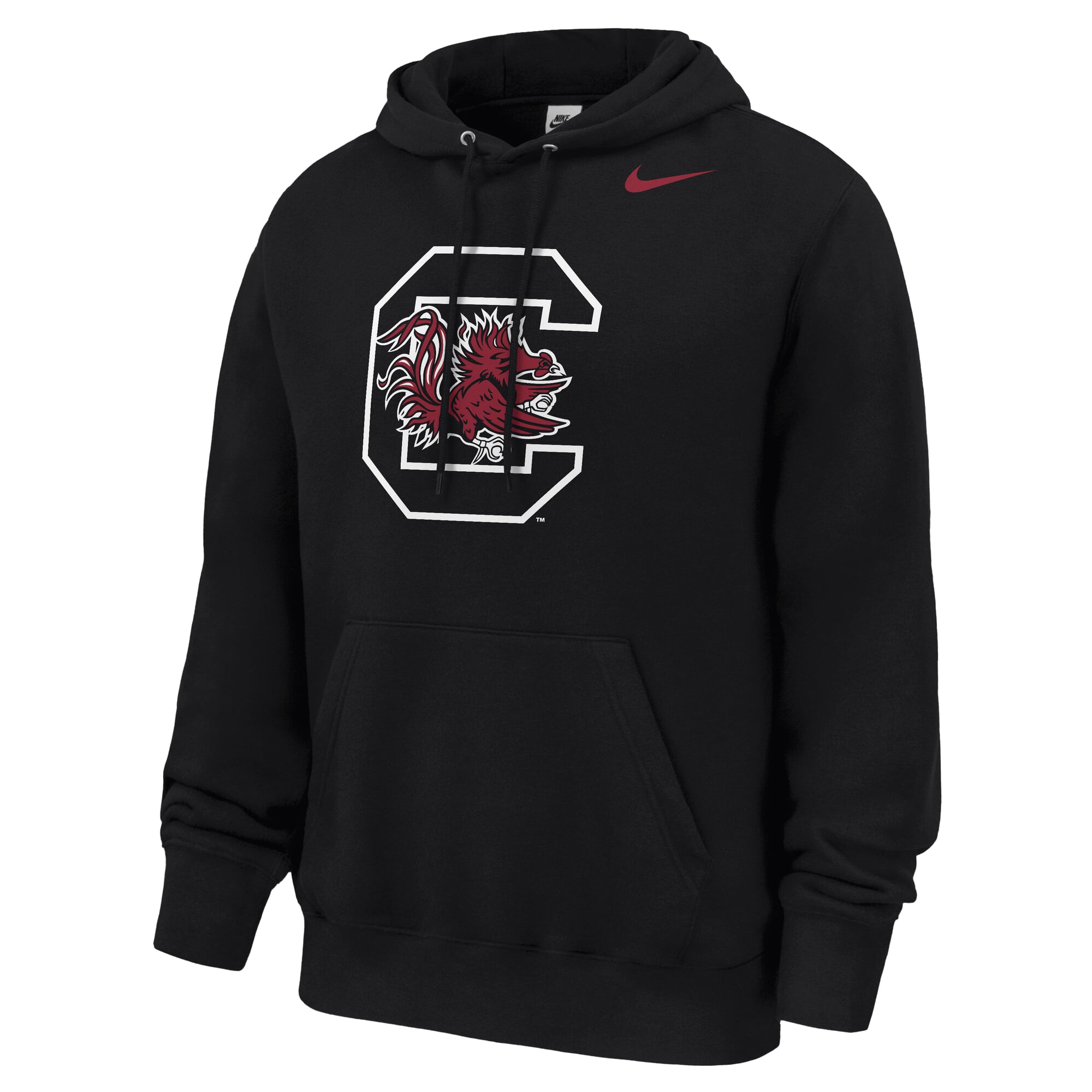 Men's Nike Garnet South Carolina Gamecocks Script Club Fleece Hoodie