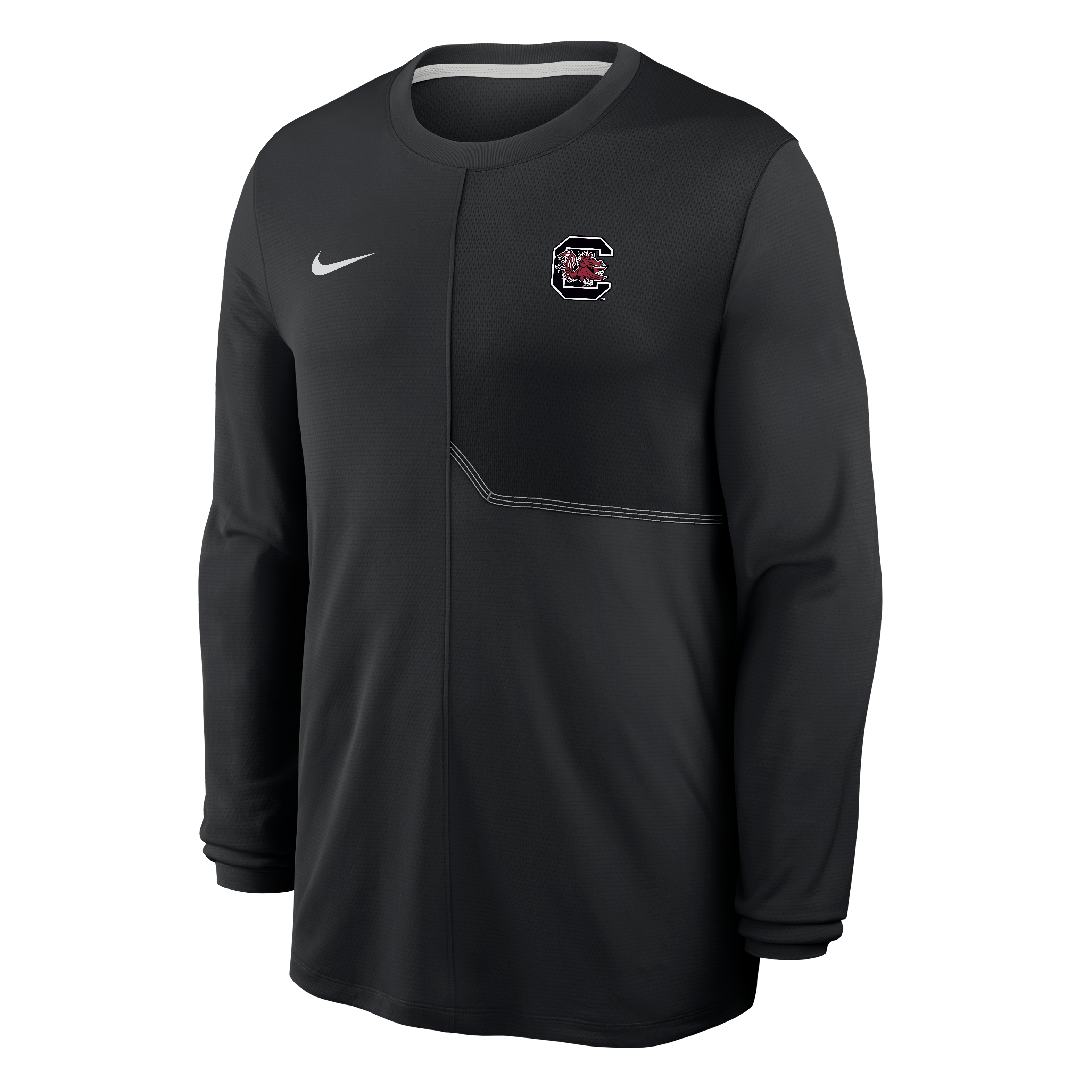 Men's Nike Black South Carolina Gamecocks Sideline Coaches UV Dri-FIT Long Sleeve Shirt