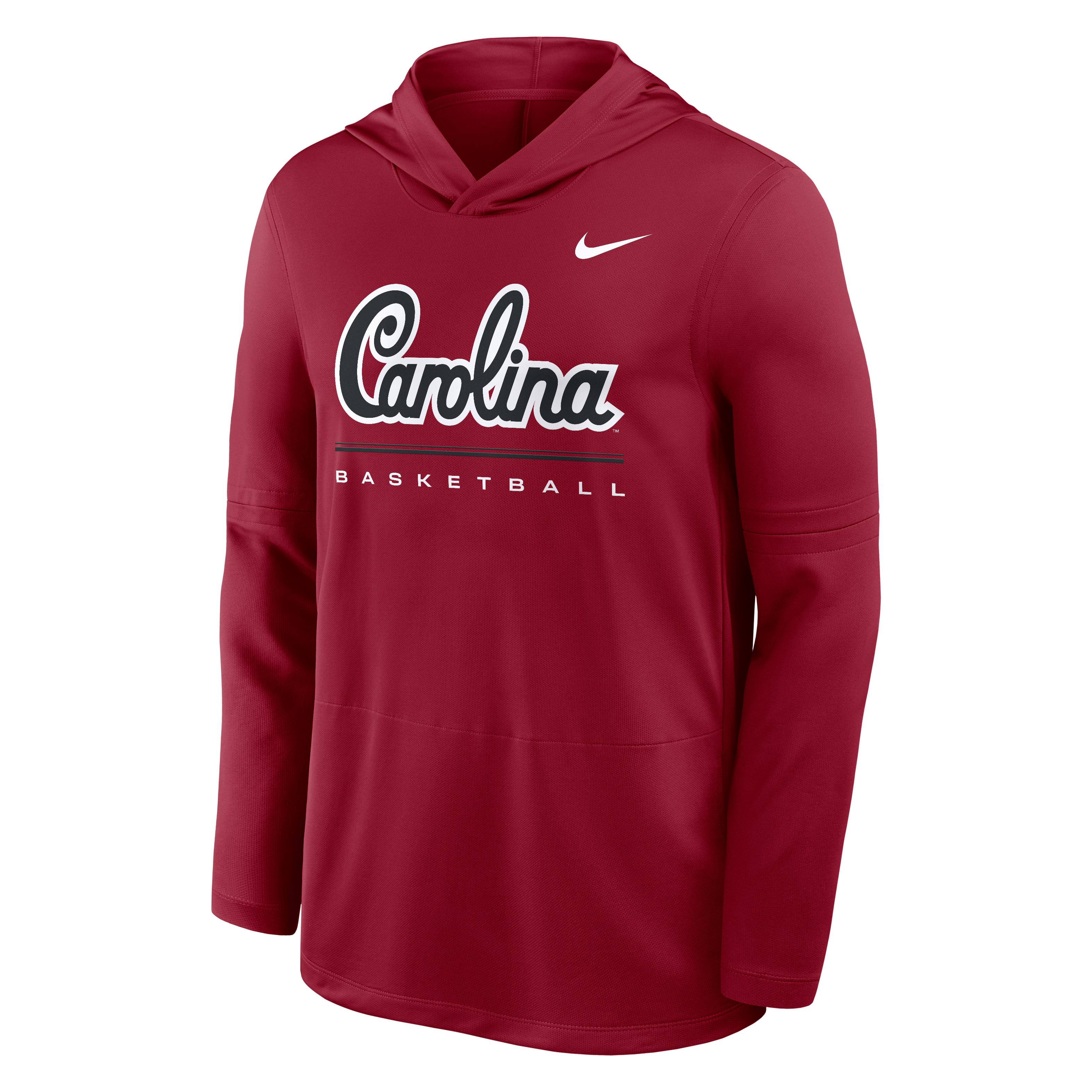 Men's Nike Garnet South Carolina Gamecocks 2026 Sideline Dri-FIT Long Sleeve Basketball Hoodie T-Shirt