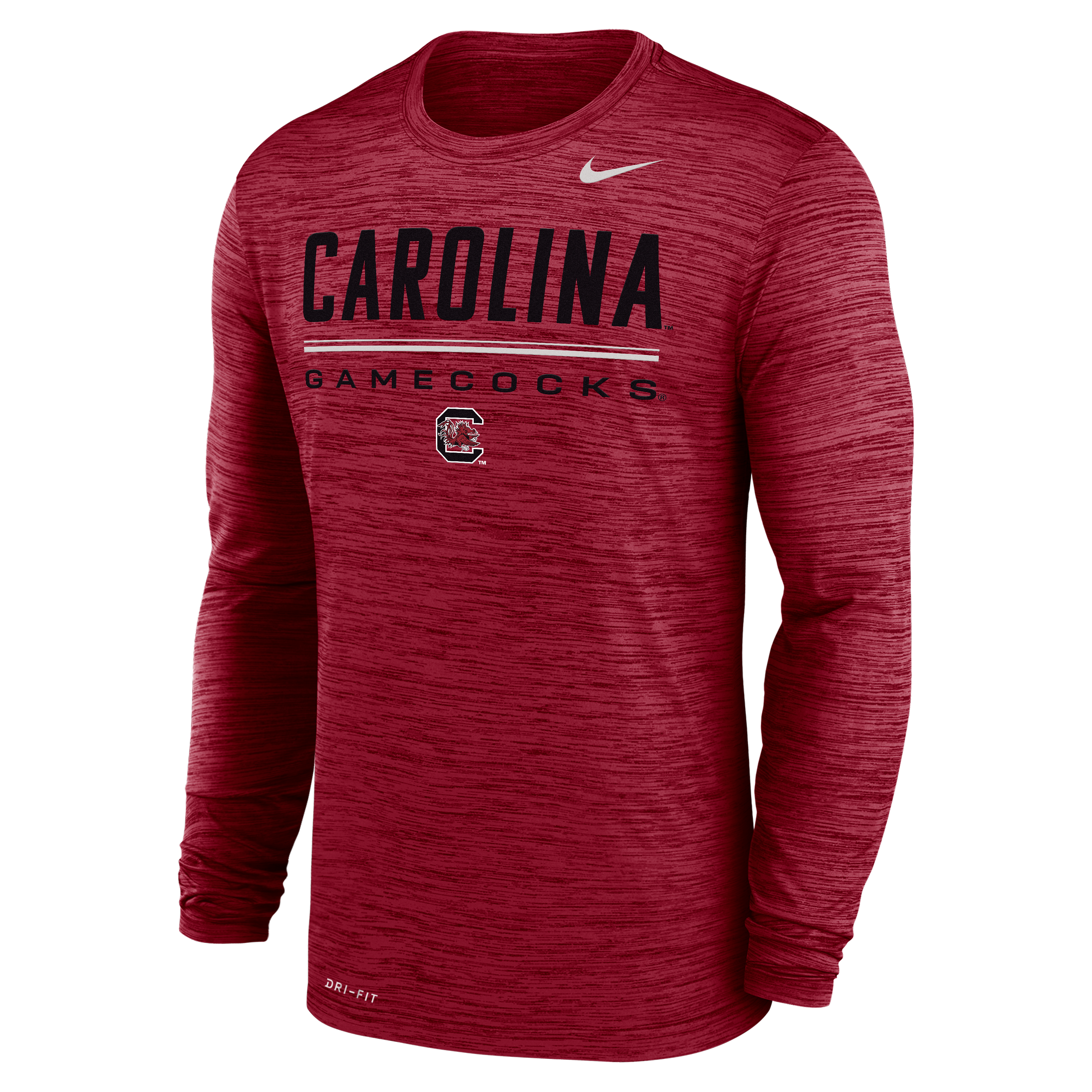 Men's Nike  Garnet South Carolina Gamecocks Sideline Velocity Dri-FIT Long Sleeve T-Shirt