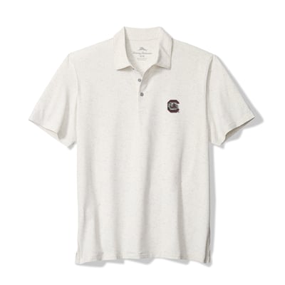 South Carolina Gamecocks Tommy Bahama Palm Dunes IslandZone Polo - White
