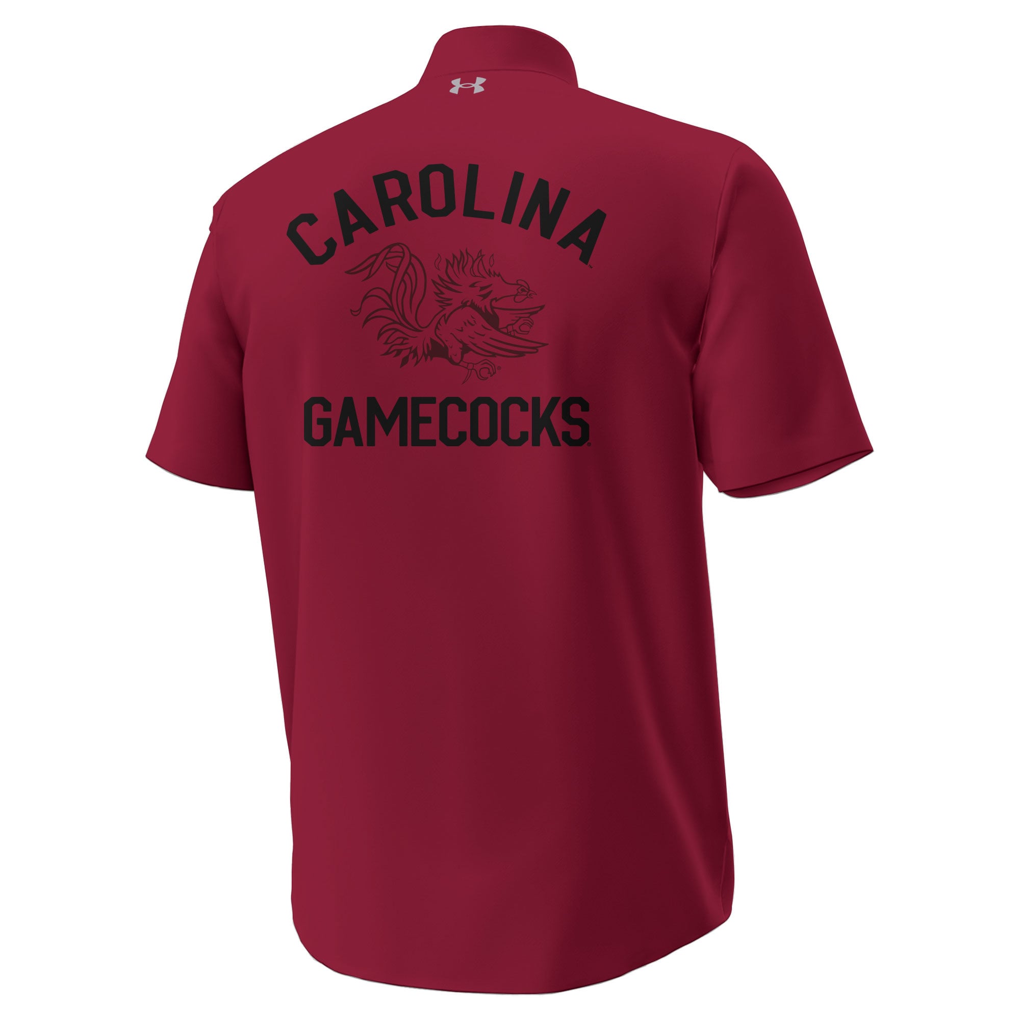 Men's Under Armour  Garnet South Carolina Gamecocks Gameday Armourfuse Camp Button-Up Shirt