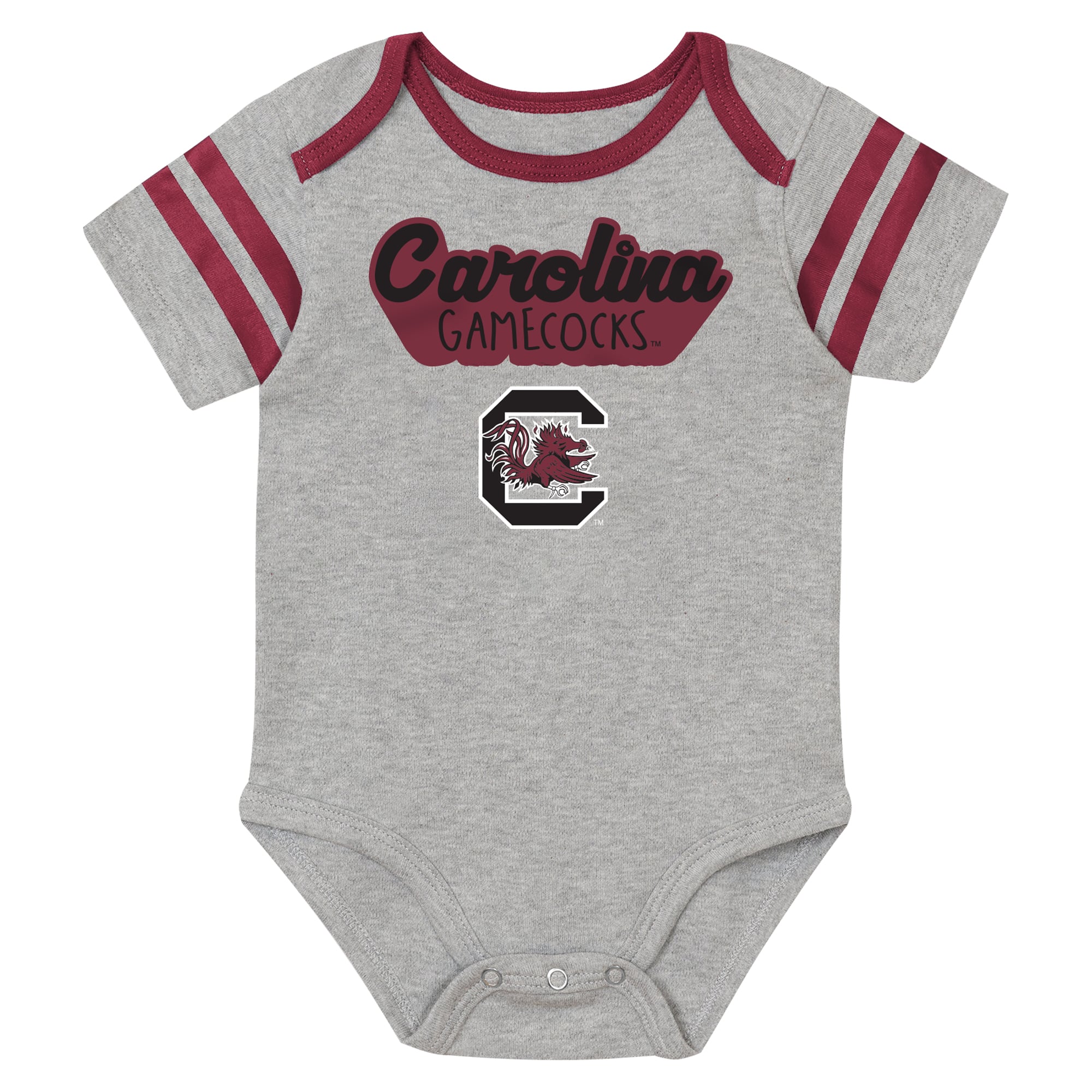 Newborn Outerstuff  Burgundy South Carolina Gamecocks Star Player Three-Piece Bodysuit Set