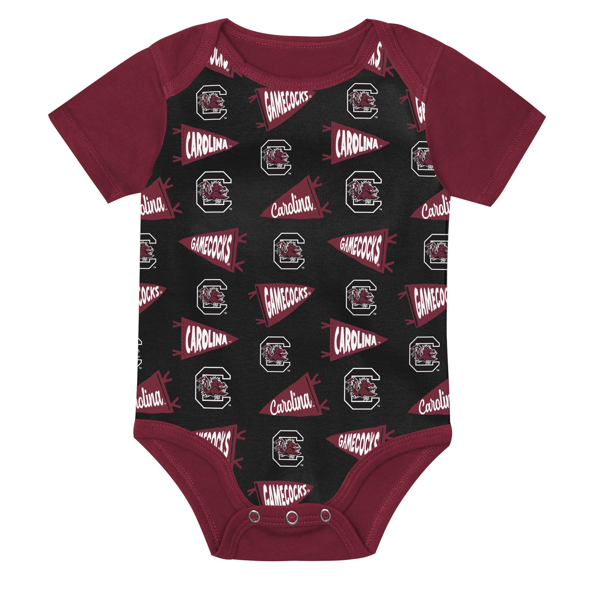 Newborn Outerstuff  Burgundy South Carolina Gamecocks Star Player Three-Piece Bodysuit Set