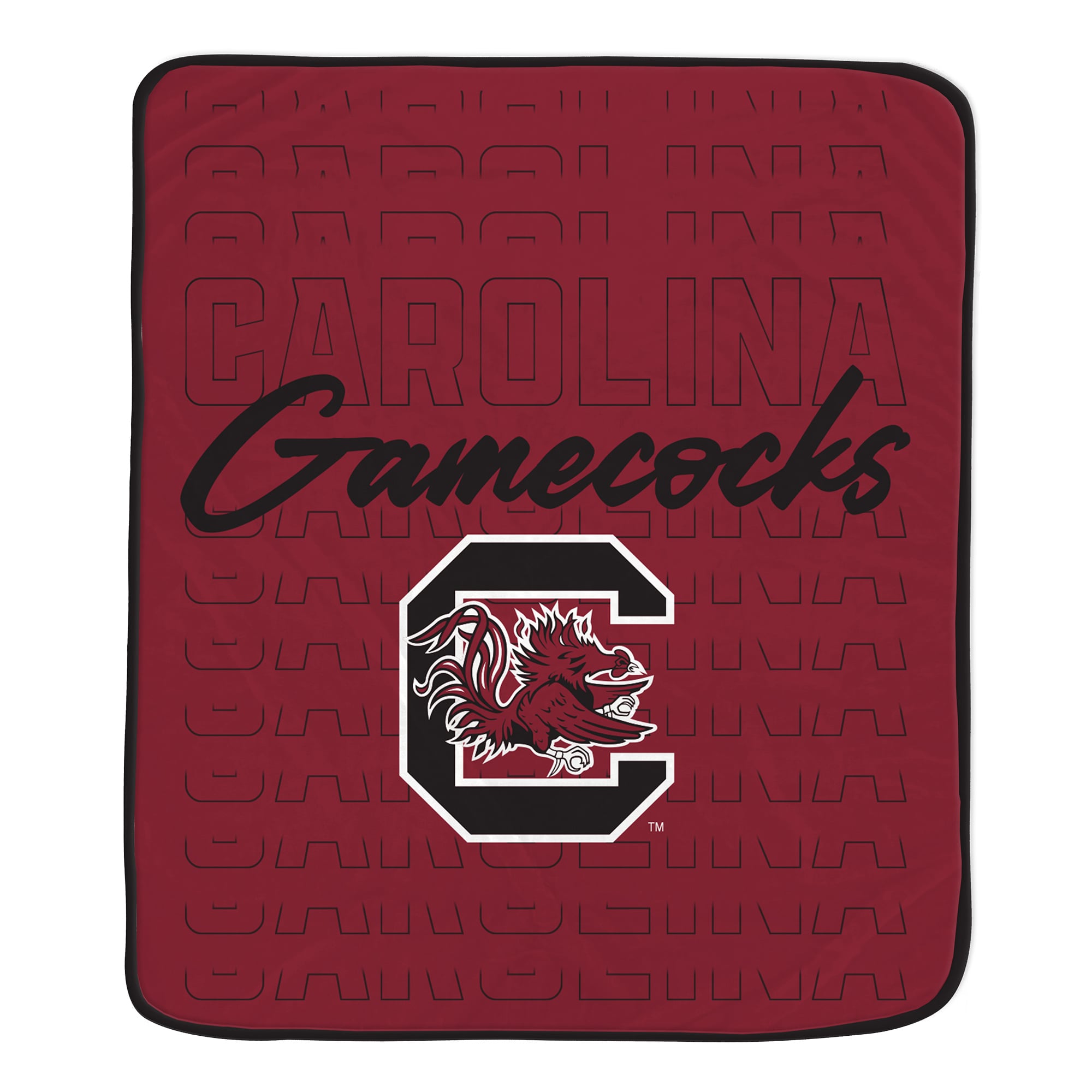 Couverture ultra douce Pegasus South Carolina Gamecocks Echo Script Fade 50" x 60"