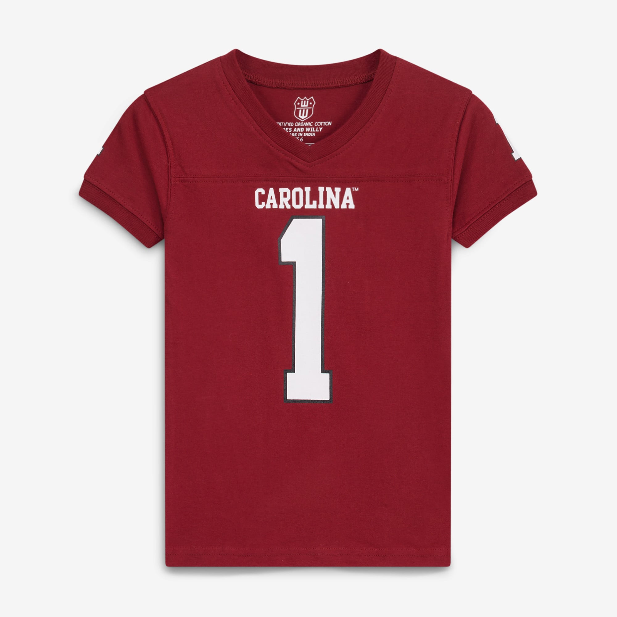 Ensemble pyjama à col en V Wes & Willy Garnet South Carolina Gamecocks pour enfants d'âge préscolaire