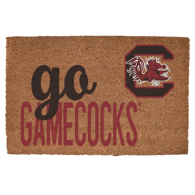 South Carolina Gamecocks 20" x 30" Go Team Coir Door Mat
