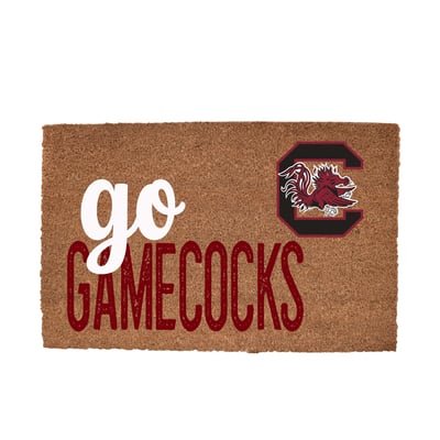 South Carolina Gamecocks 20" x 30" Go Team Coir Door Mat
