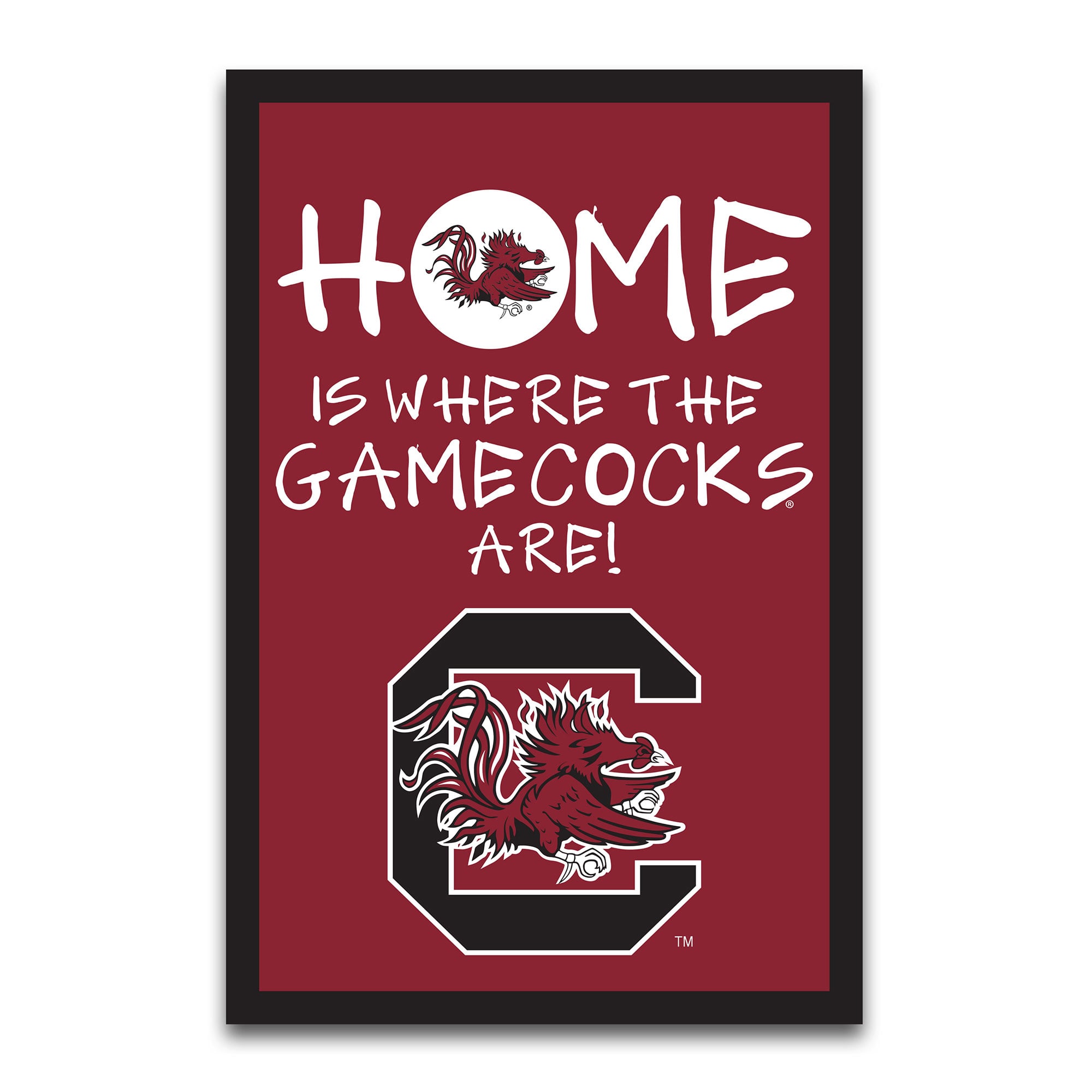 Drapeau de jardin 12" x 18" des Gamecocks de Caroline du Sud