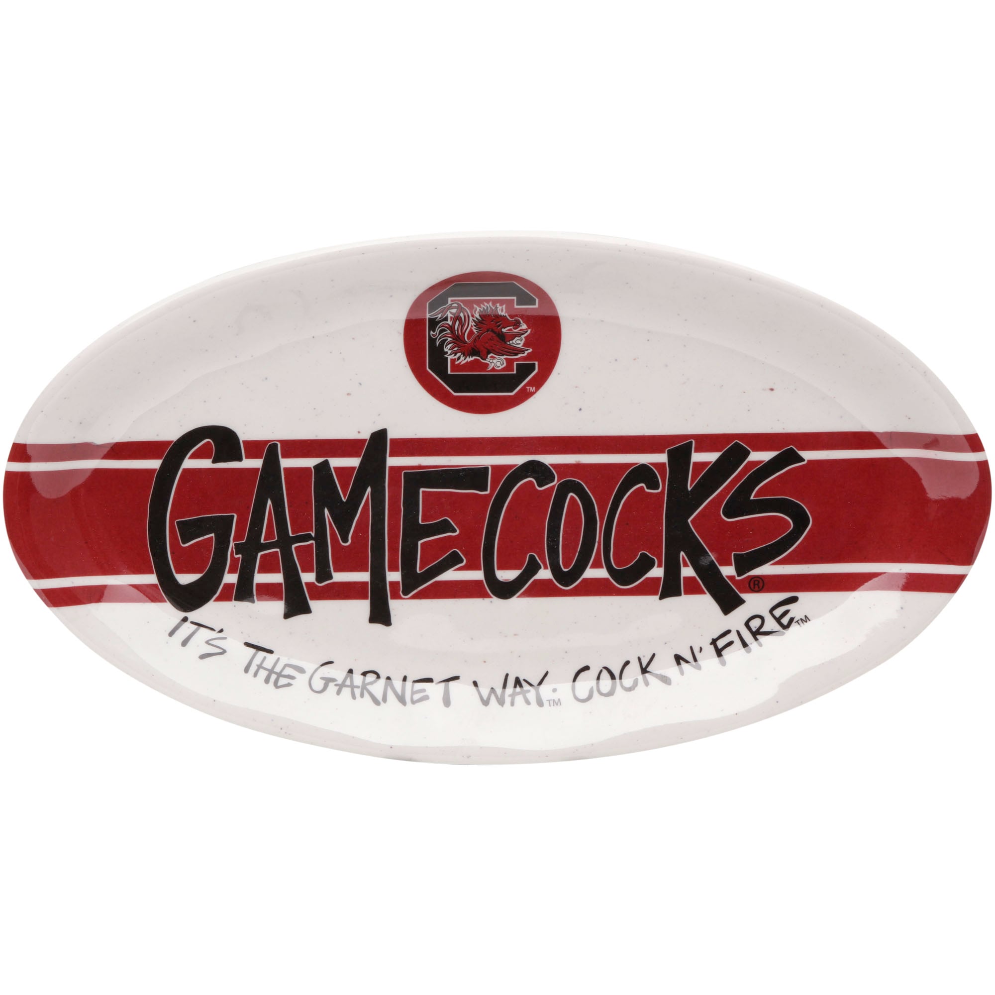Plat de cuisine ovale des Gamecocks de Caroline du Sud