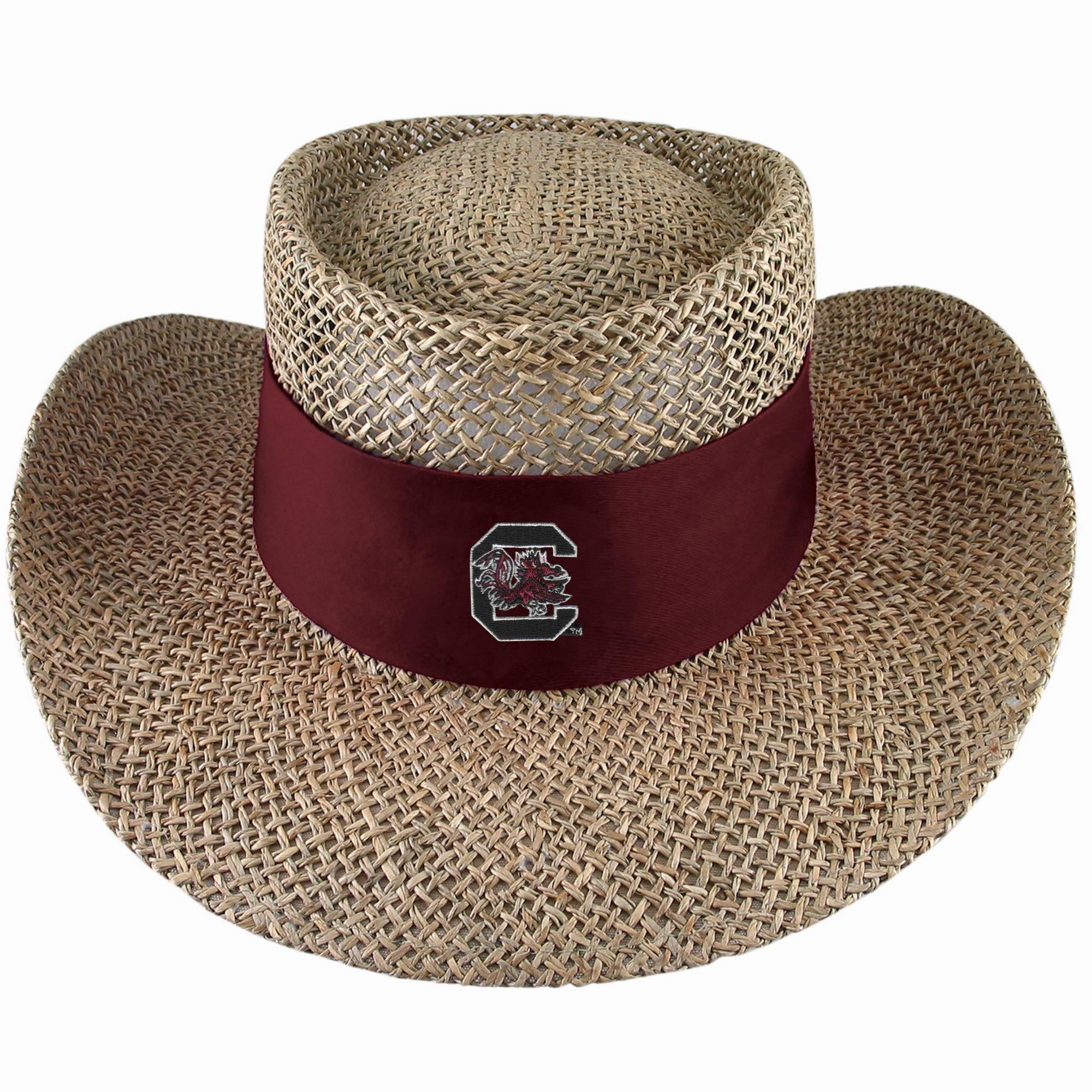 South Carolina Gamecocks Tournament Straw Hat Natural