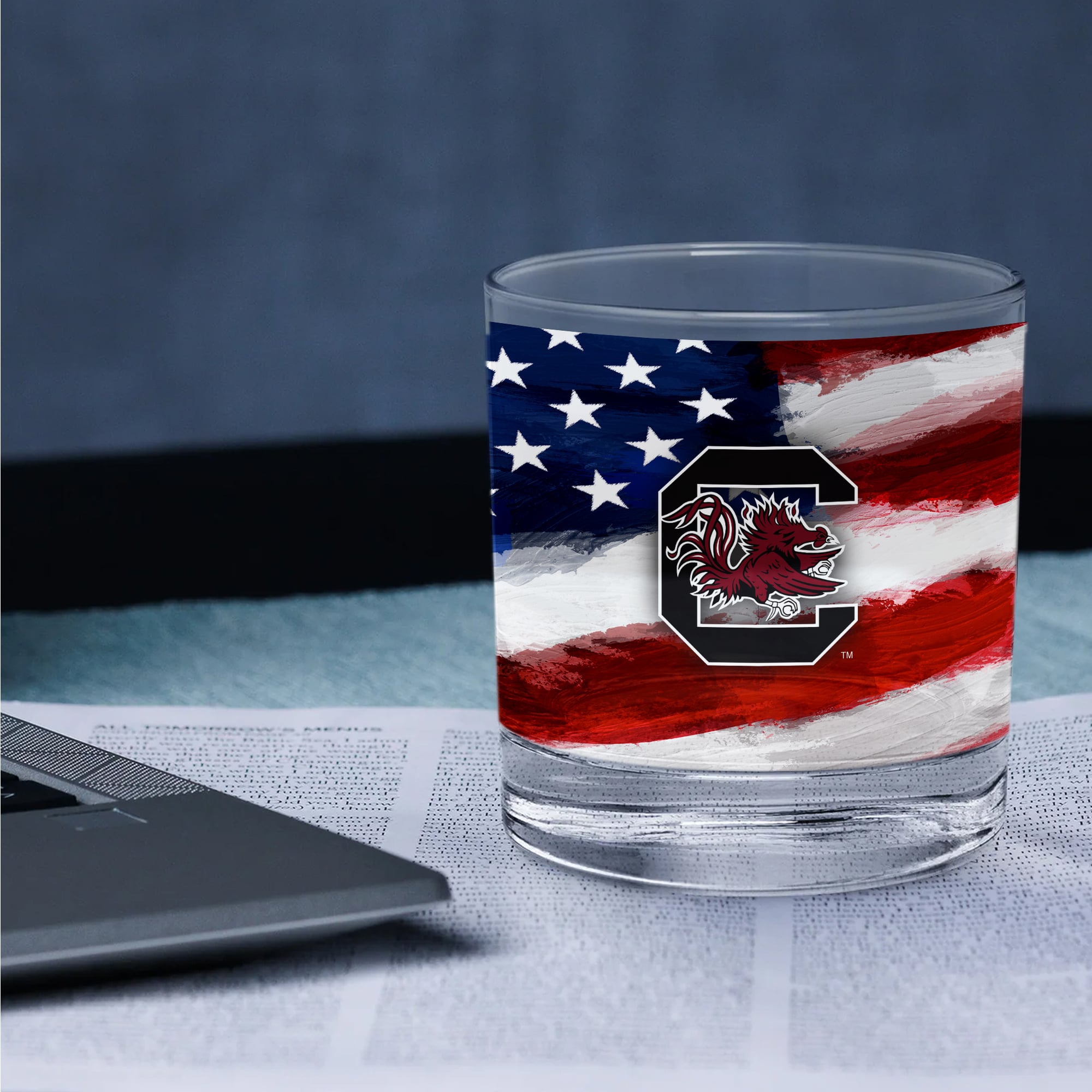 Ensemble de deux verres à whisky Americana de 414 ml (14 oz) aux couleurs des Gamecocks de Caroline du Sud