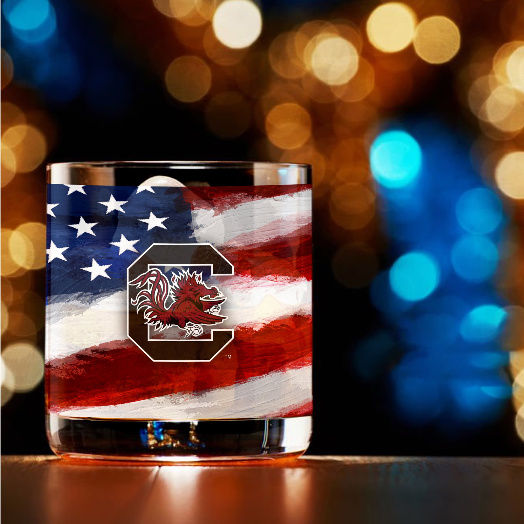 Ensemble de deux verres à whisky Americana de 414 ml (14 oz) aux couleurs des Gamecocks de Caroline du Sud