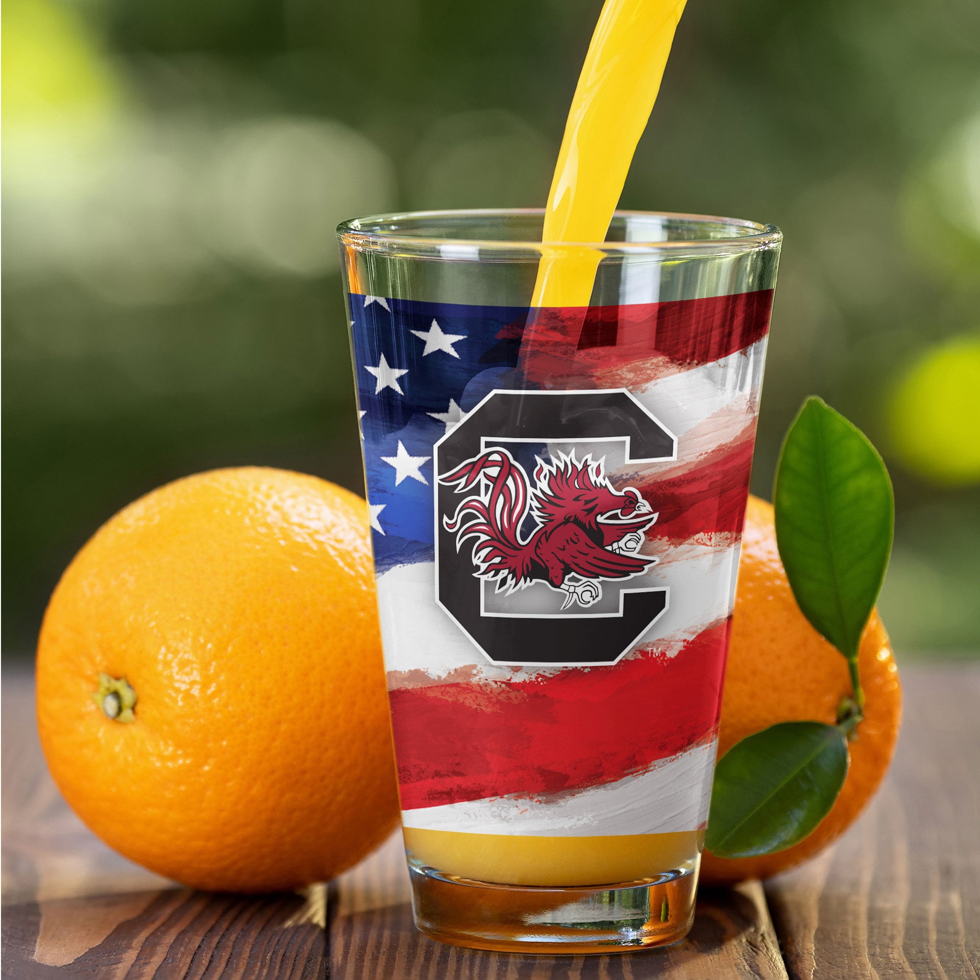 Ensemble de deux verres à bière Americana de 473 ml (16 oz) aux couleurs des Gamecocks de Caroline du Sud