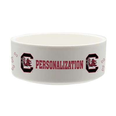 South Carolina Gamecocks The Memory Company 35oz. Personalized Ceramic Pet Bowl