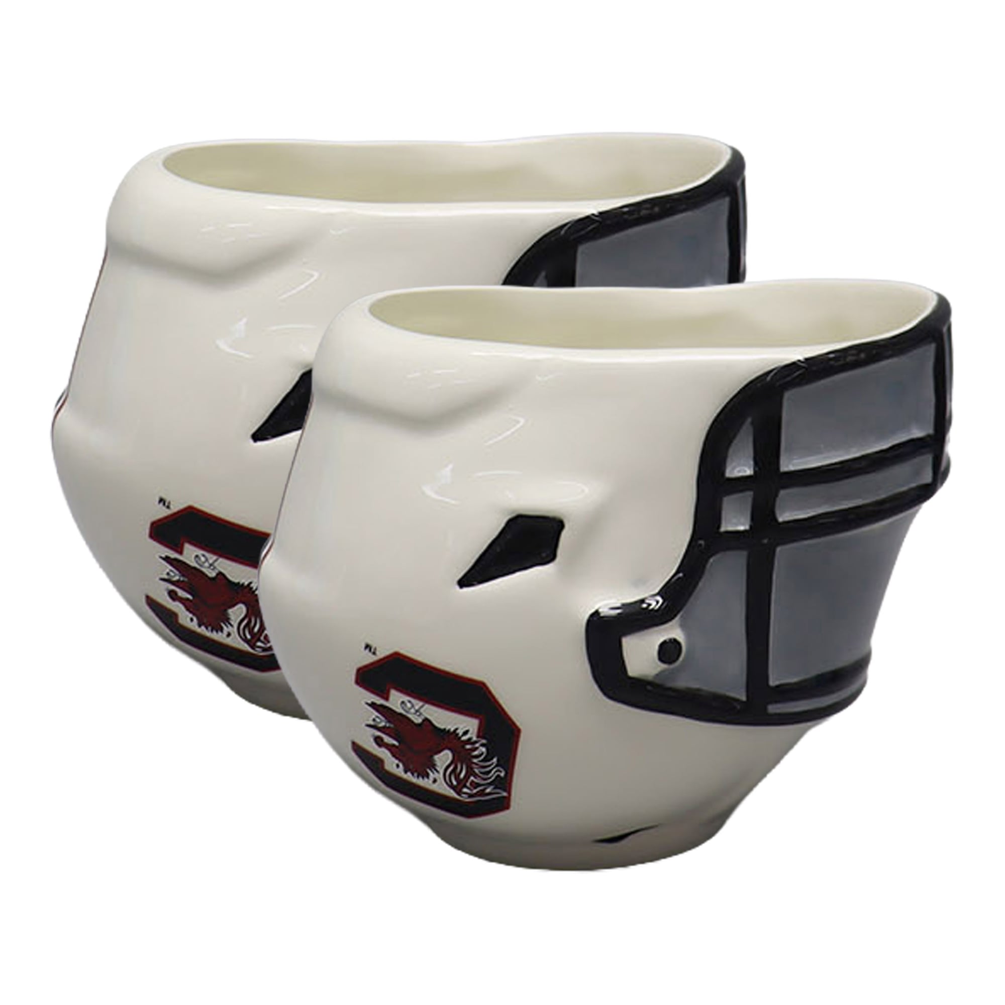 Ensemble de deux bols en forme de casque de football américain The Memory Company South Carolina Gamecocks (170 g).